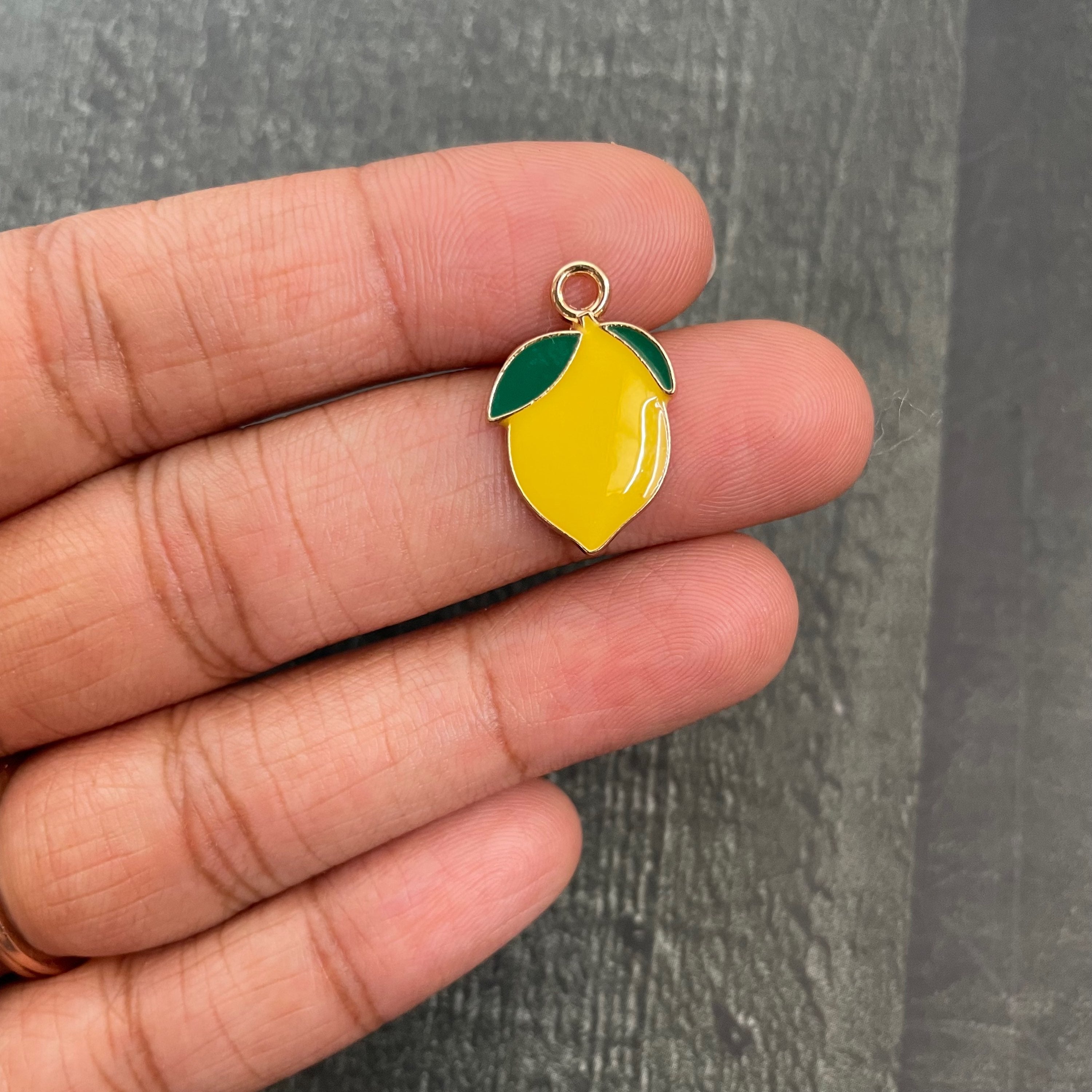 Yellow lemon charm 19 image 1