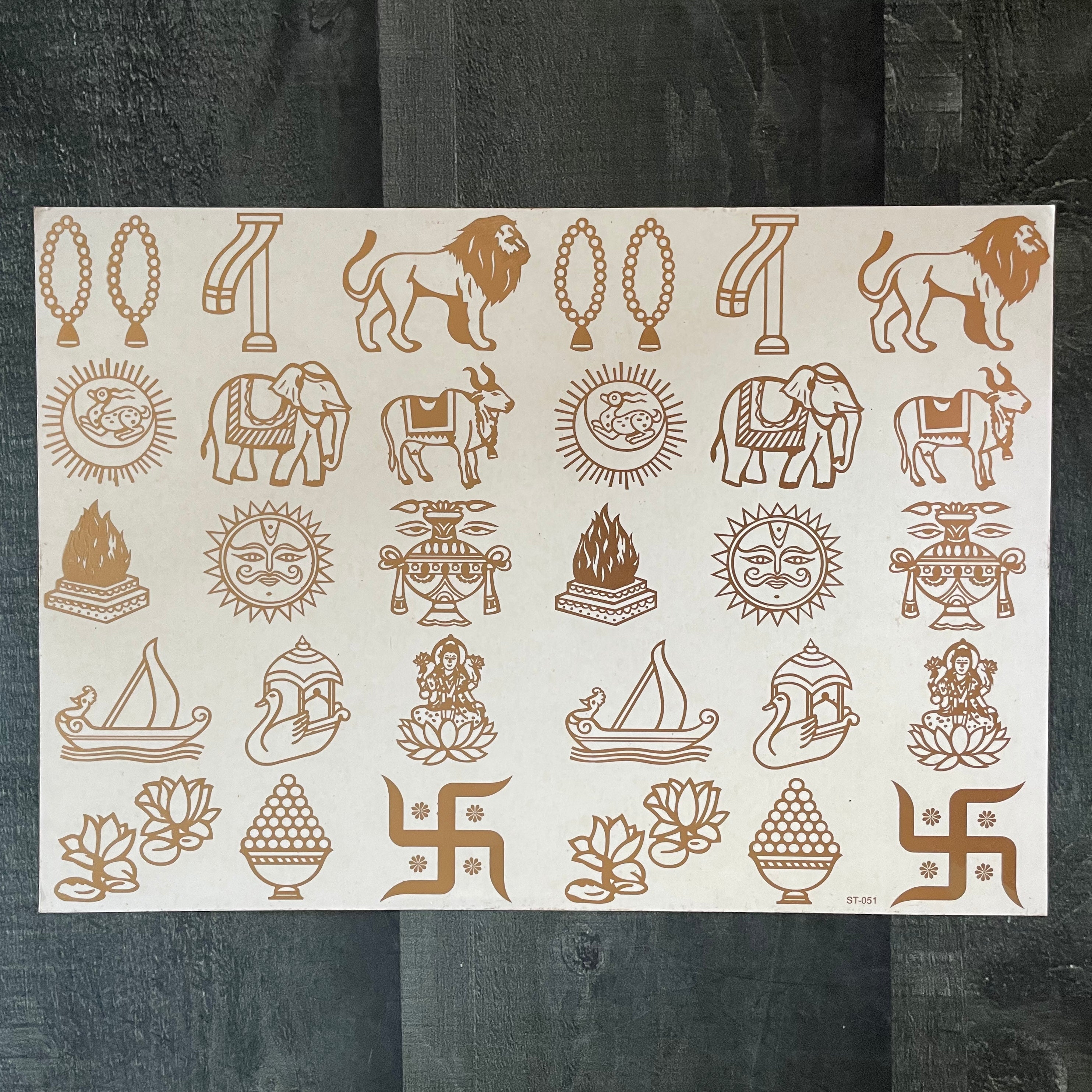 14 swapna embossed sticker 20 image 0