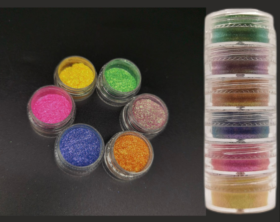 6 in 1 chameleon mica powder set 6 image 0