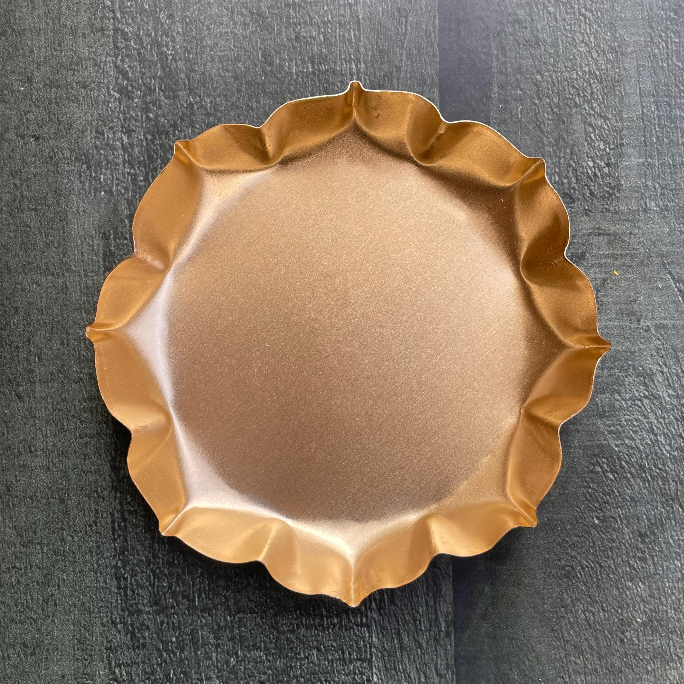 Lotus Urli Candle Metal Base 5.5" image 0