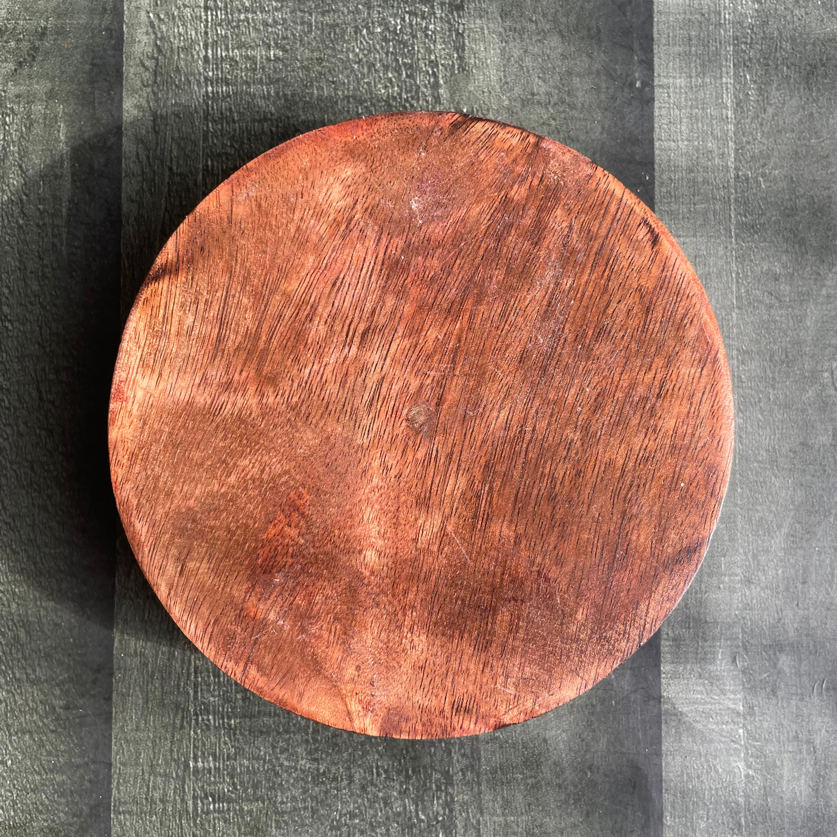 Wooden Candle Round Bowl 6” image 1