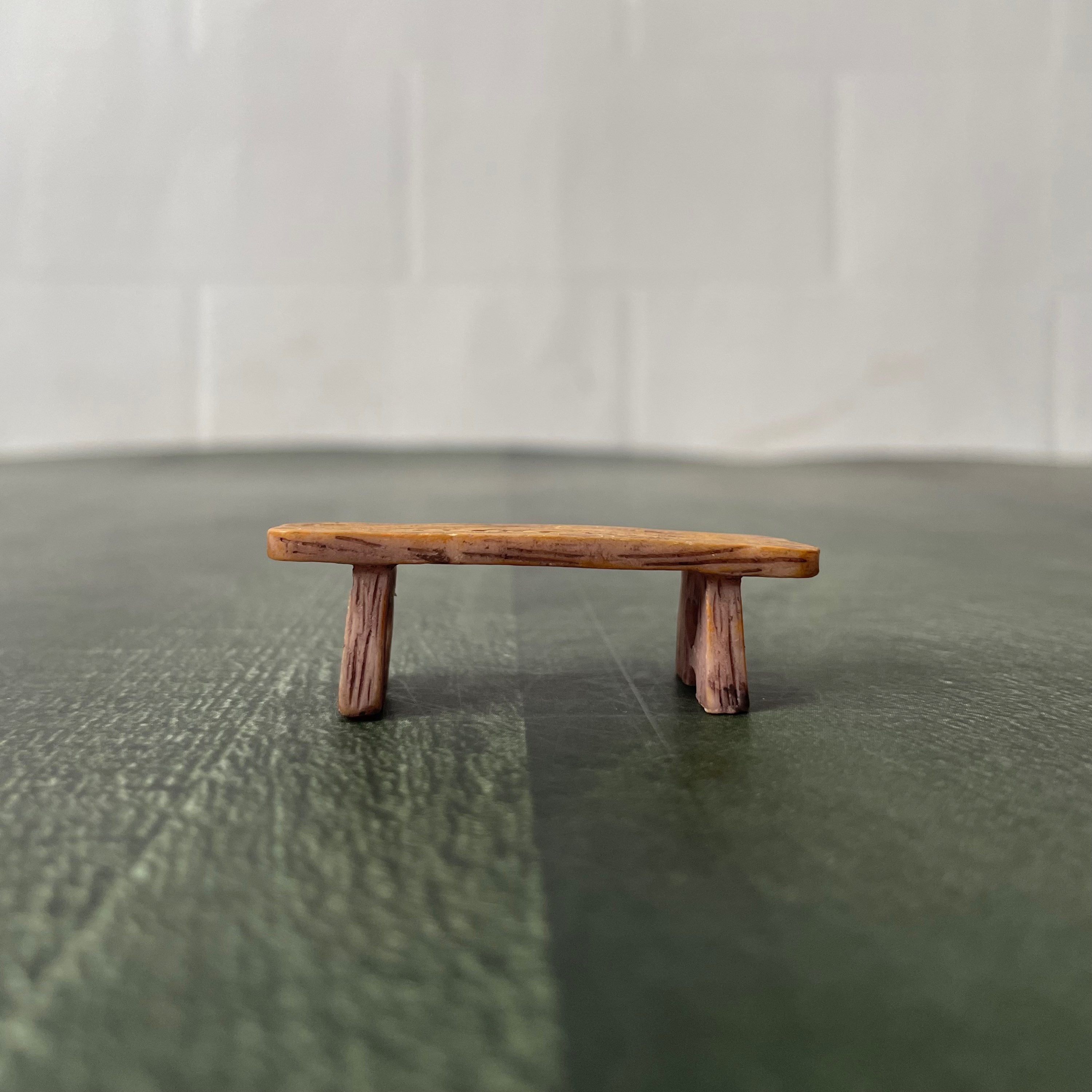 Micro Wooden Bench Miniature 173 image 1