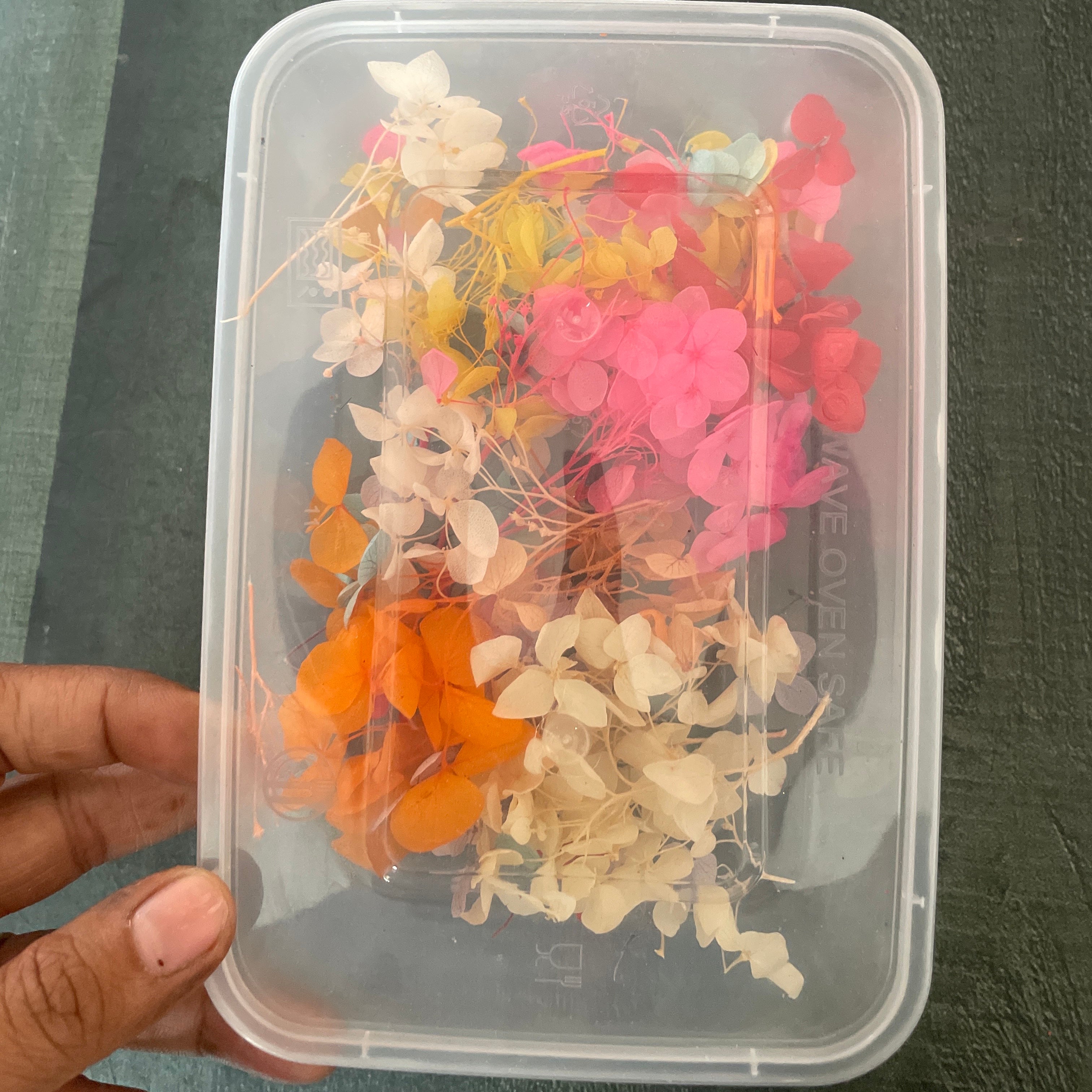 Hydrangea Dry Flower Box - Multy Colour image 1