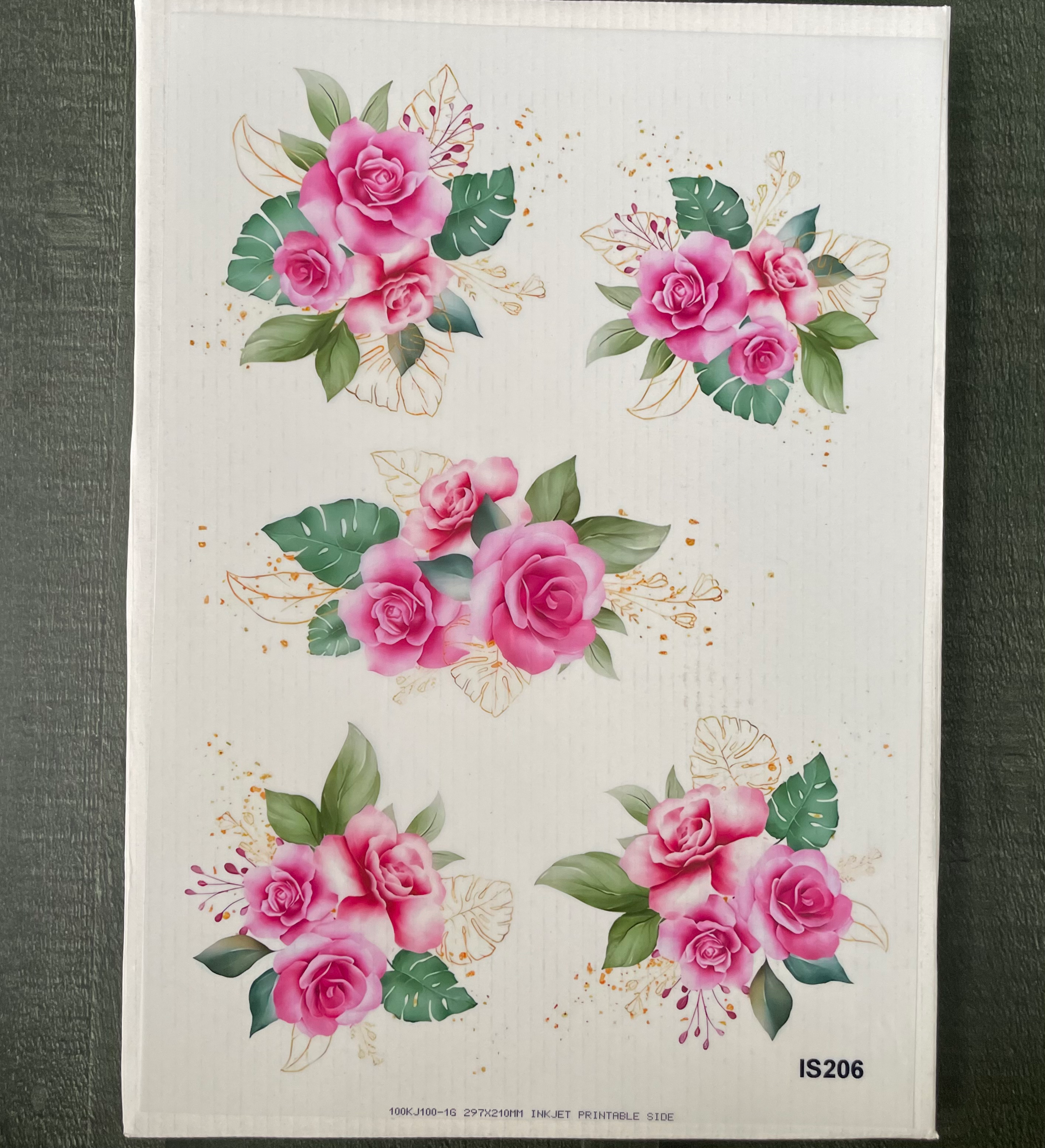 Floral Design Insert Sheet/ Trasparent Sheet 3 image 0