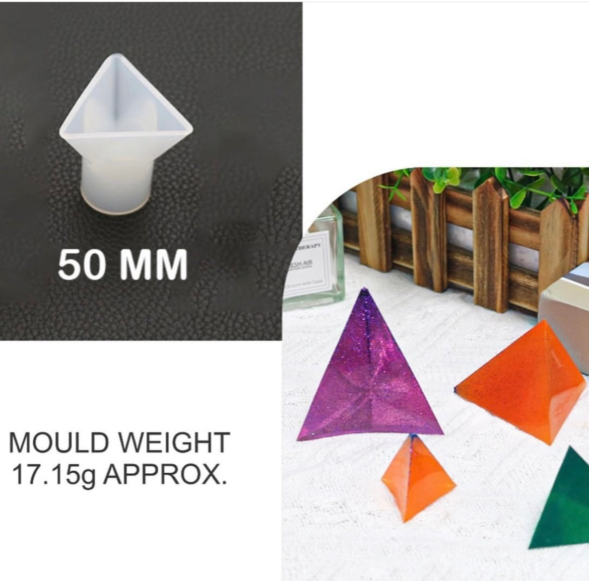3 corner crystal pyramid mould image 0