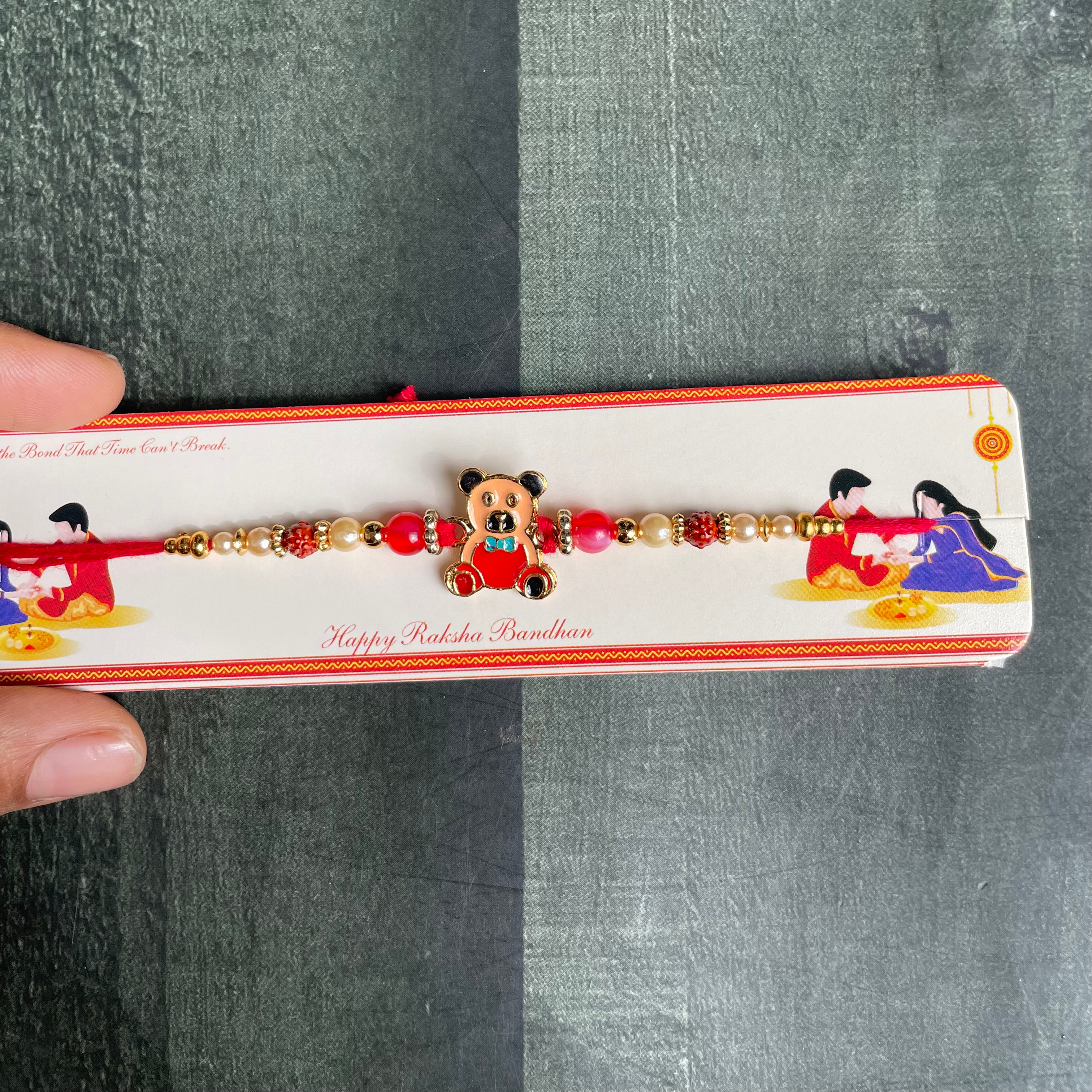 Teddy Bear Caroot  Rakhi 3 set of 6 image 0