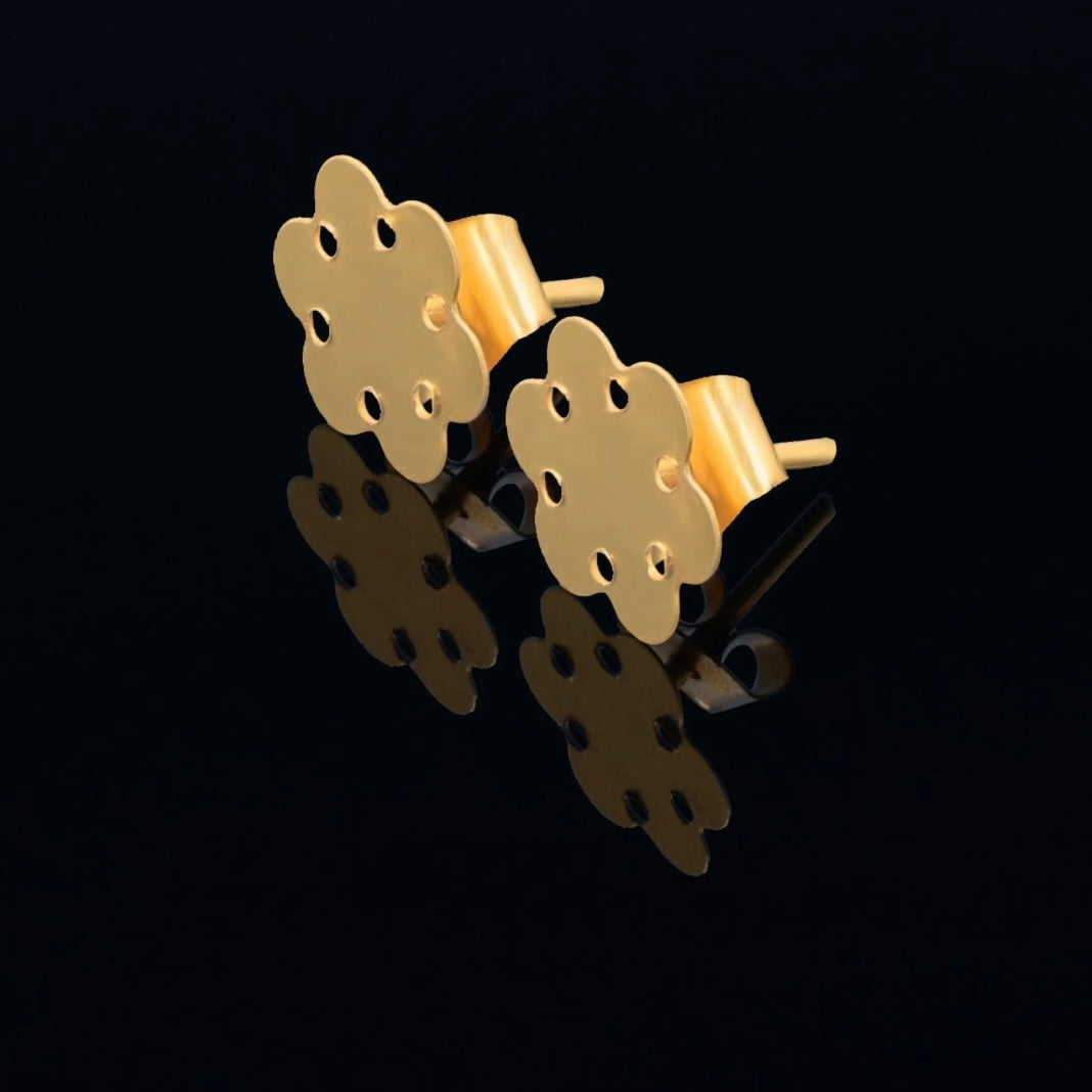 Gold Earring Base image 0