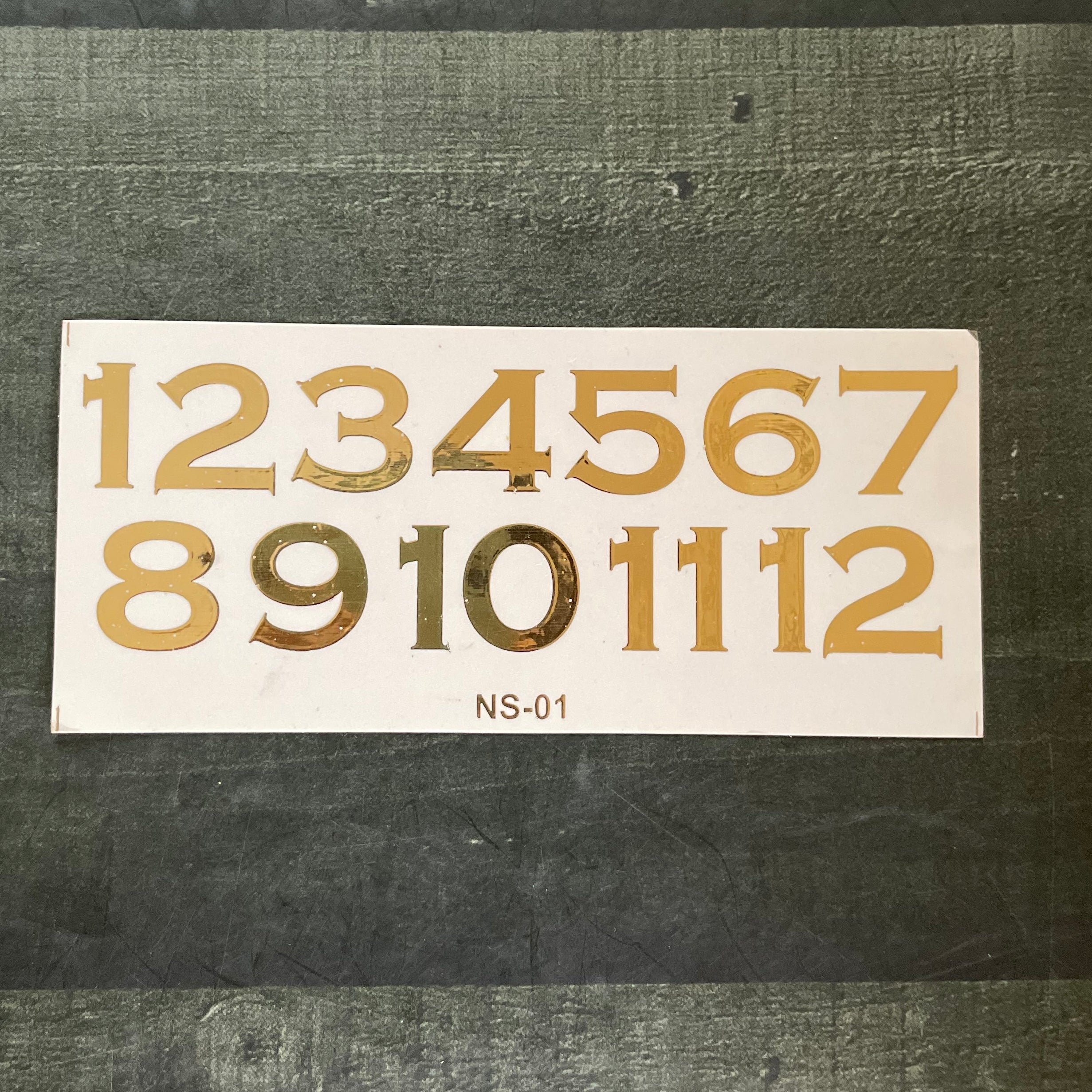 Number embossed sticker 46 image 0