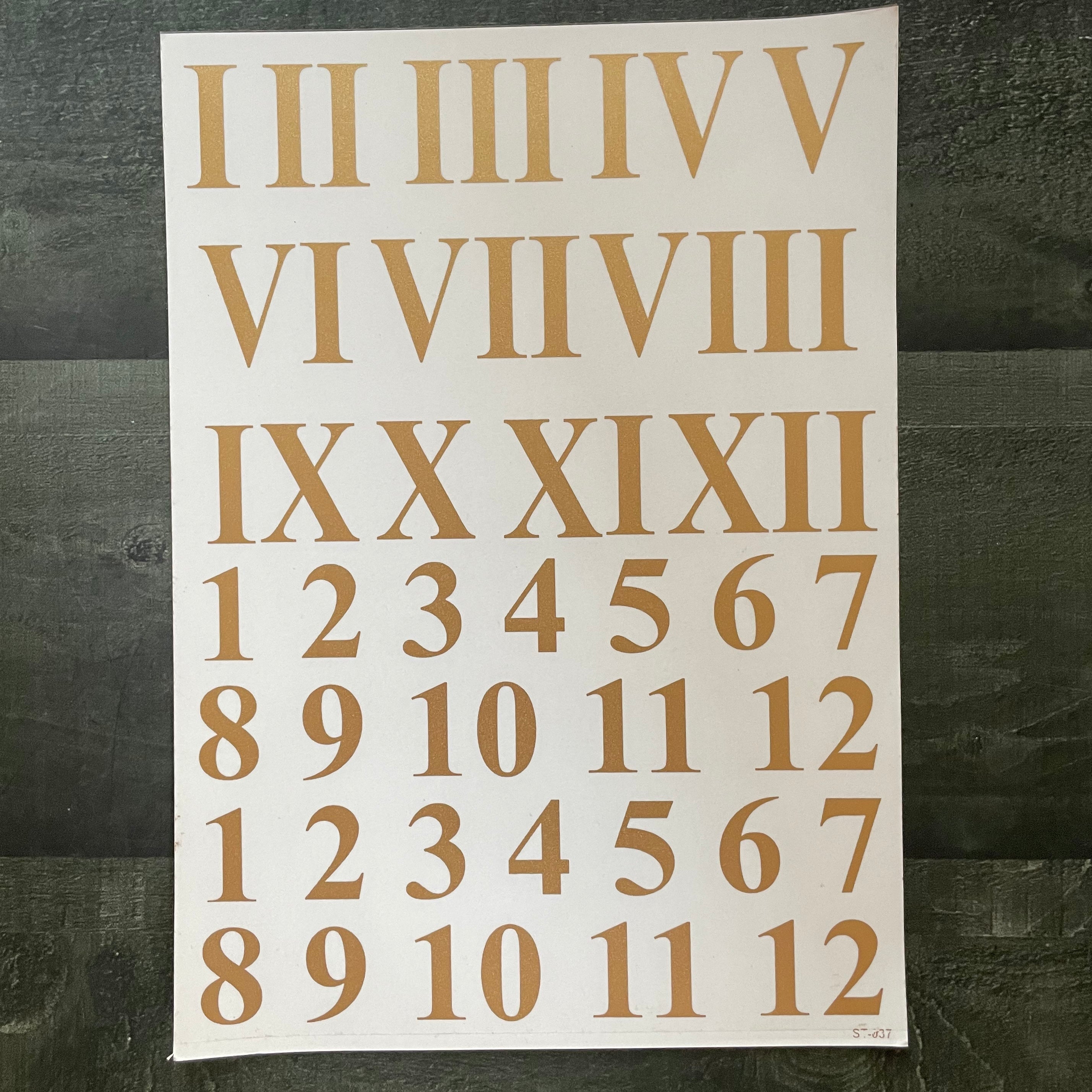 Number embossed sticker 35 image 0