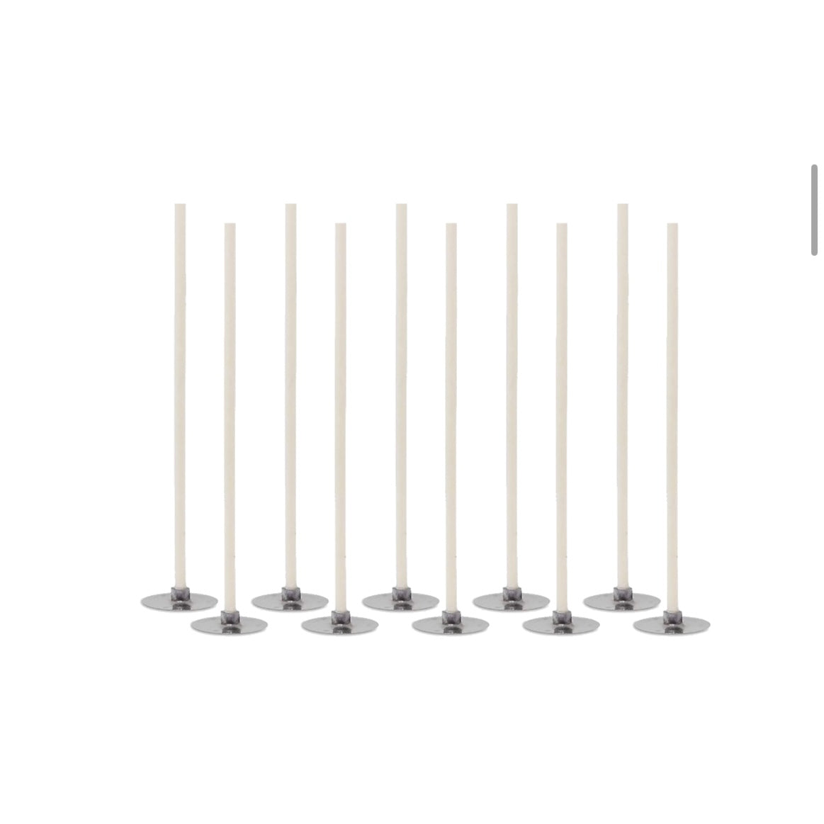 6" Premium Paraffin Coated Candle Wick  image 0