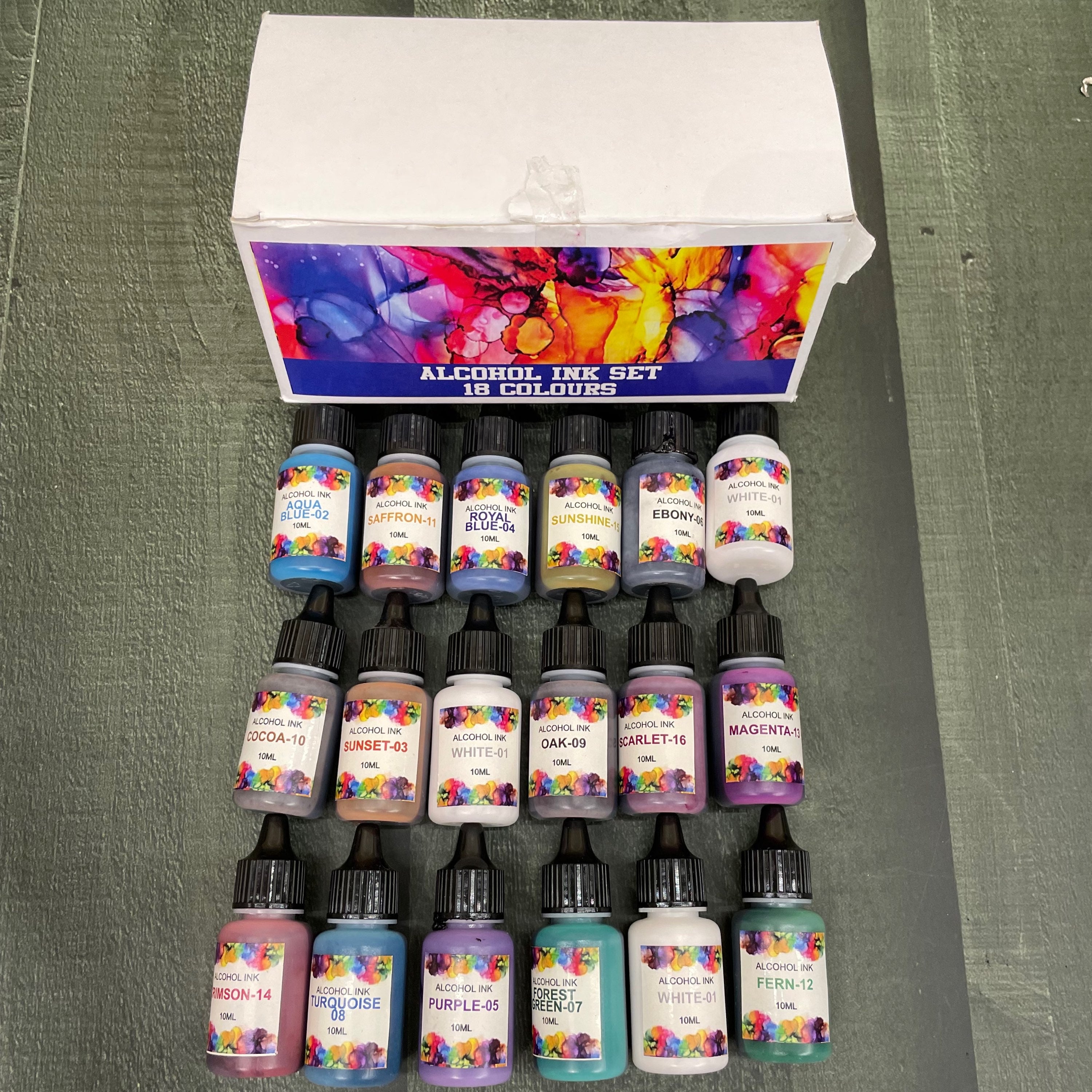 Alcohol ink set of 18 image 2