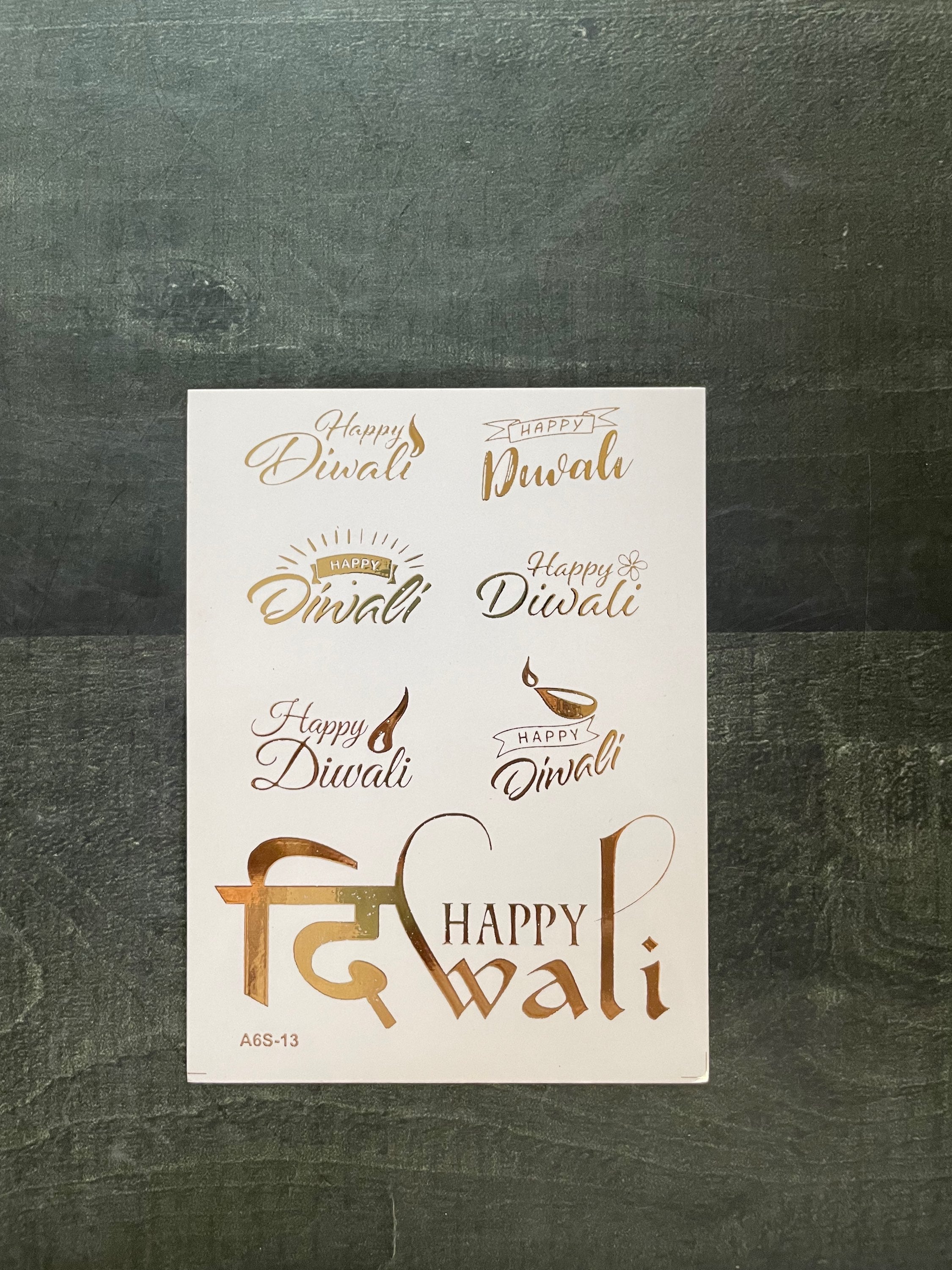 Diwali embossed sticker 39 image 0