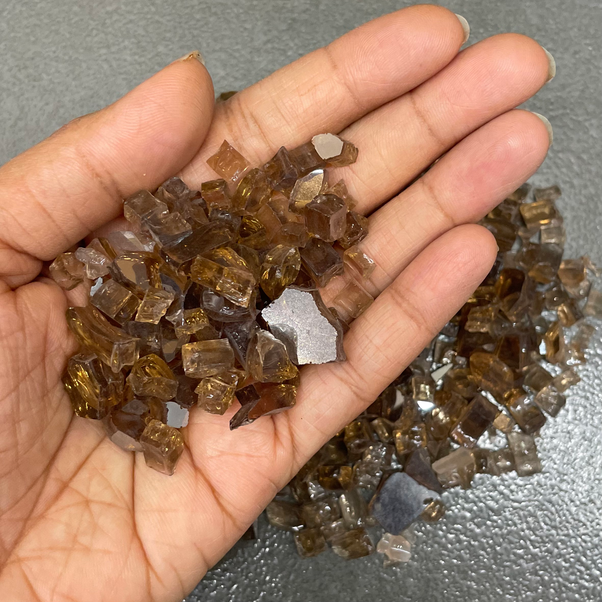 Dark Brown Firepit Glass Stone 5 image 0