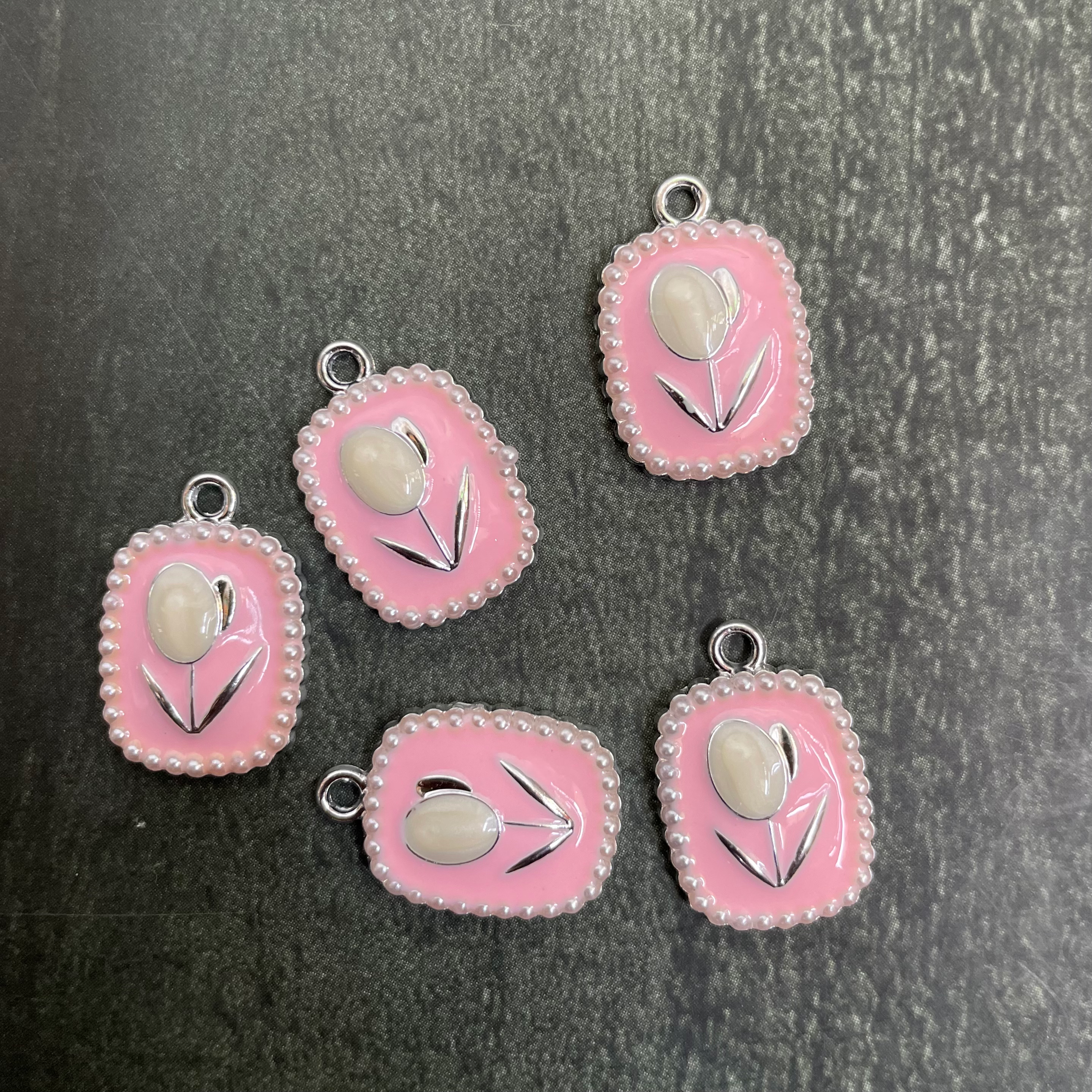 Tulip flower charm 6 image 0