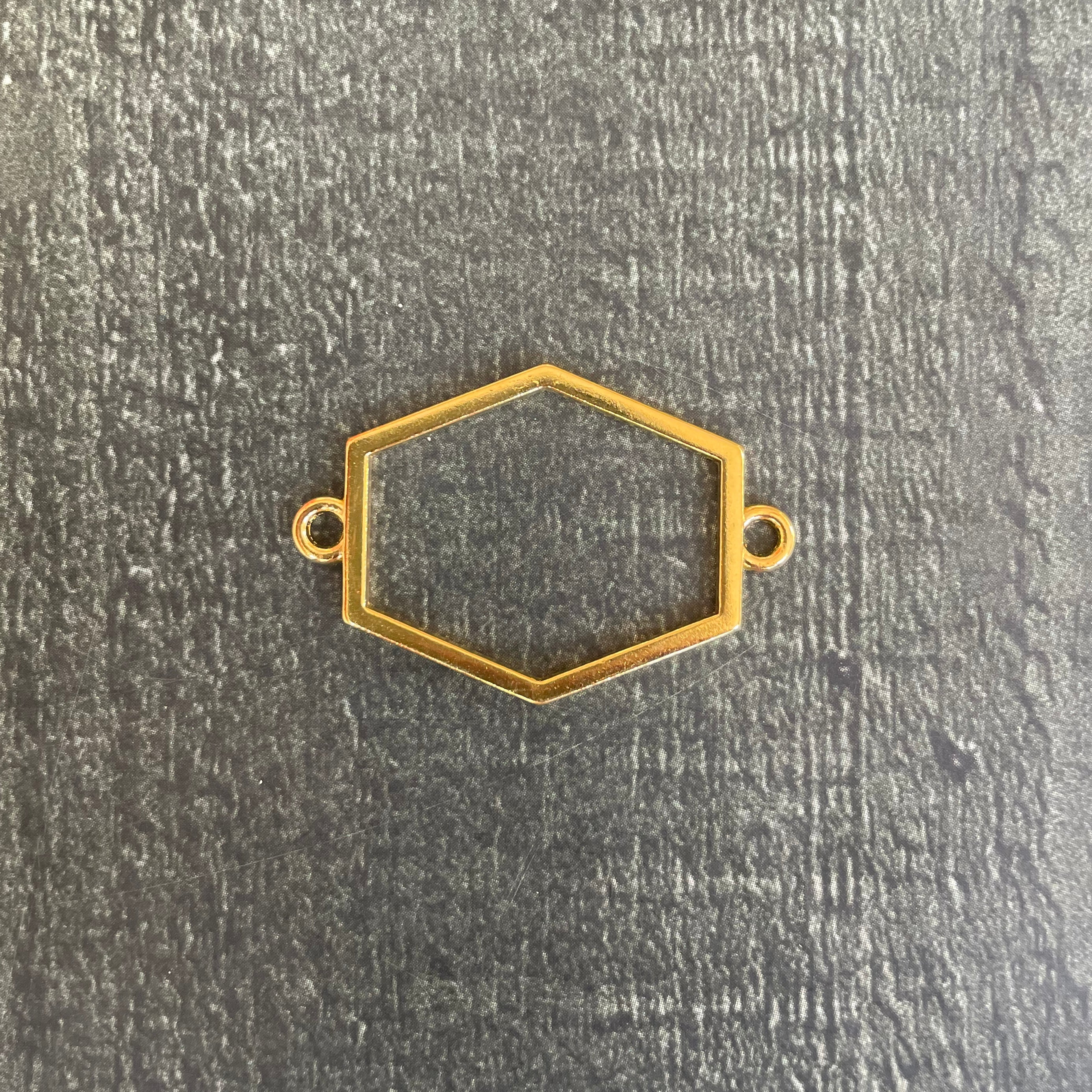 Long Hexagon Golden Rakhi & Bracelet Bazel 31 image 1