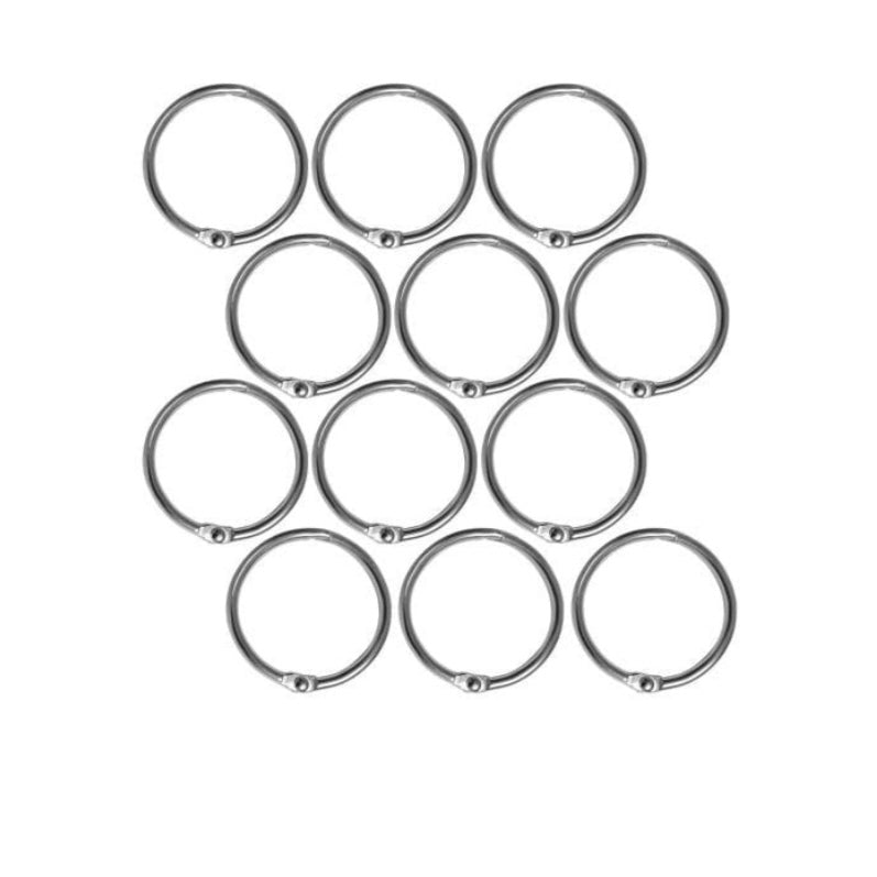 Silver Book Binding Ring 20mm image 1