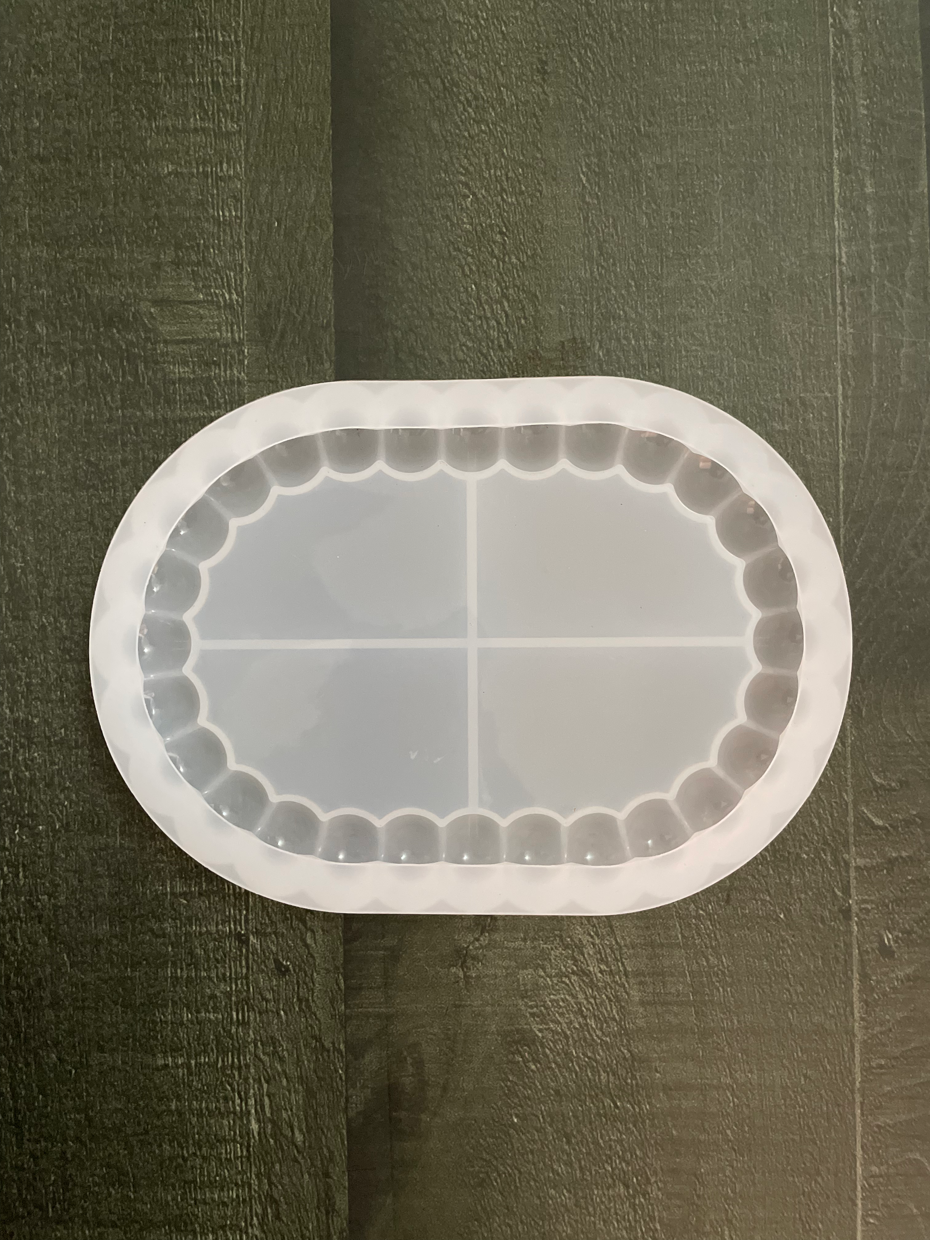 Oval shape with Round Bubble Border Mould image 1