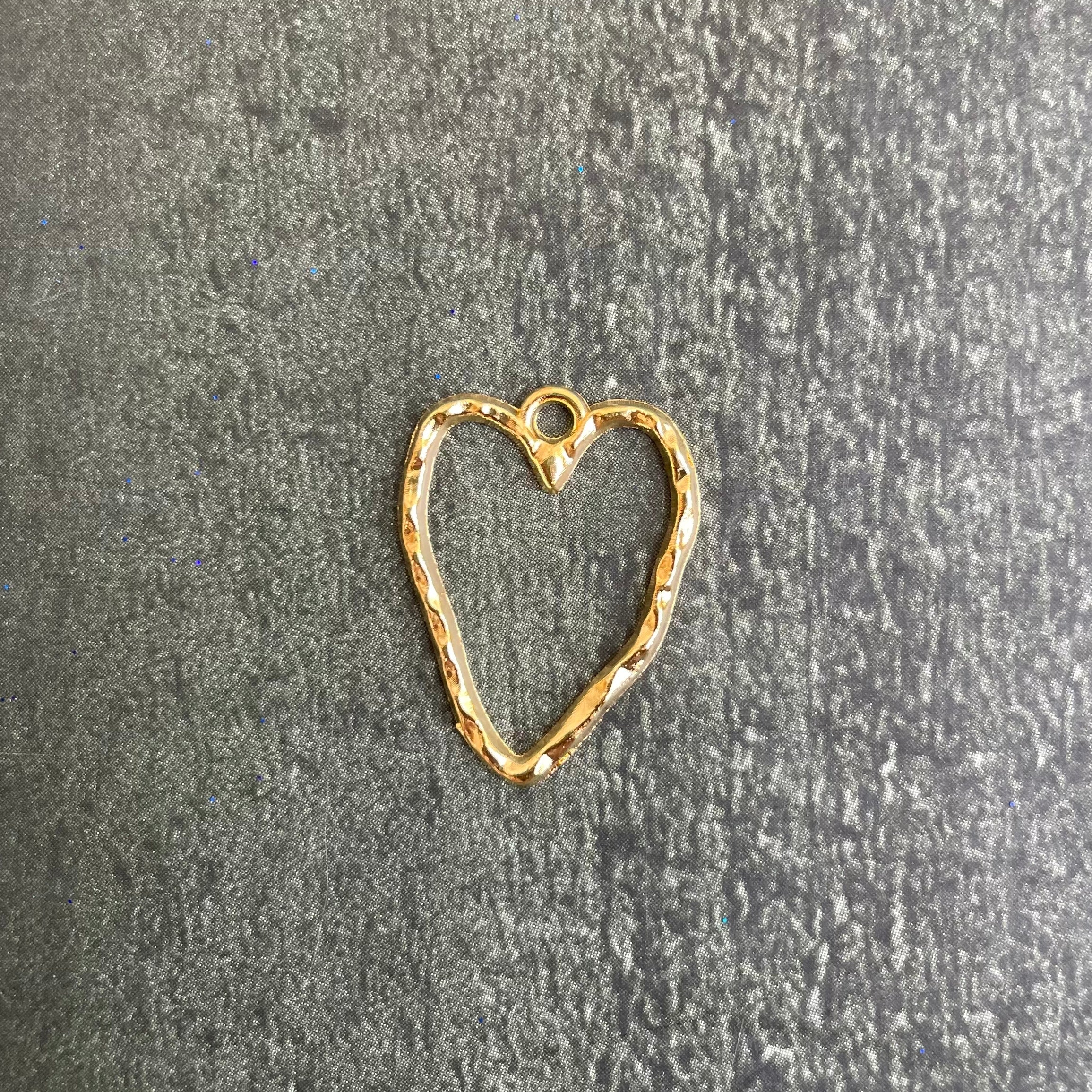 Golden Heart Pendant Bazel 6 image 1