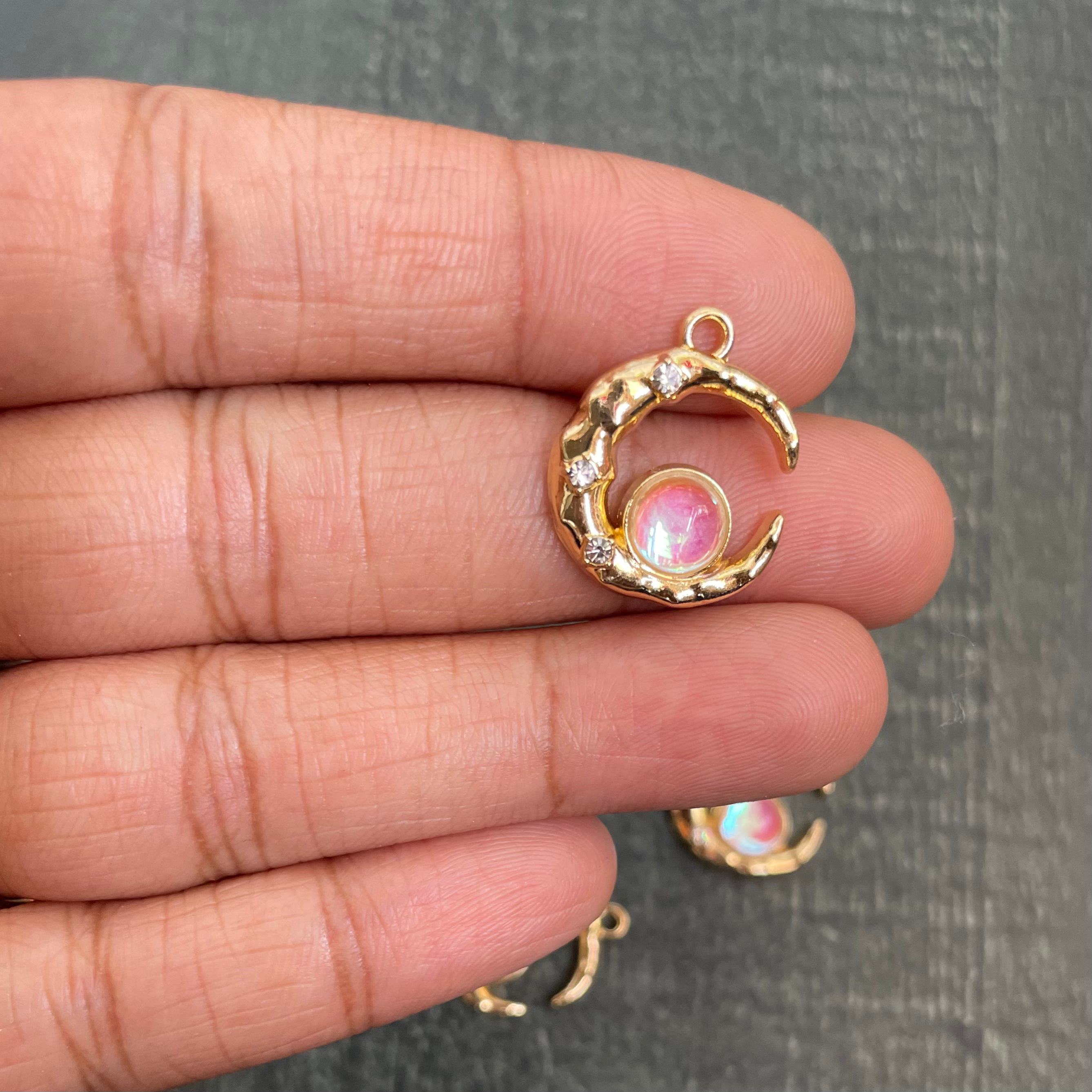 Crystal sun and moon charm 13 image 1