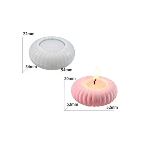 Small Round Candle Holder Mould image 1