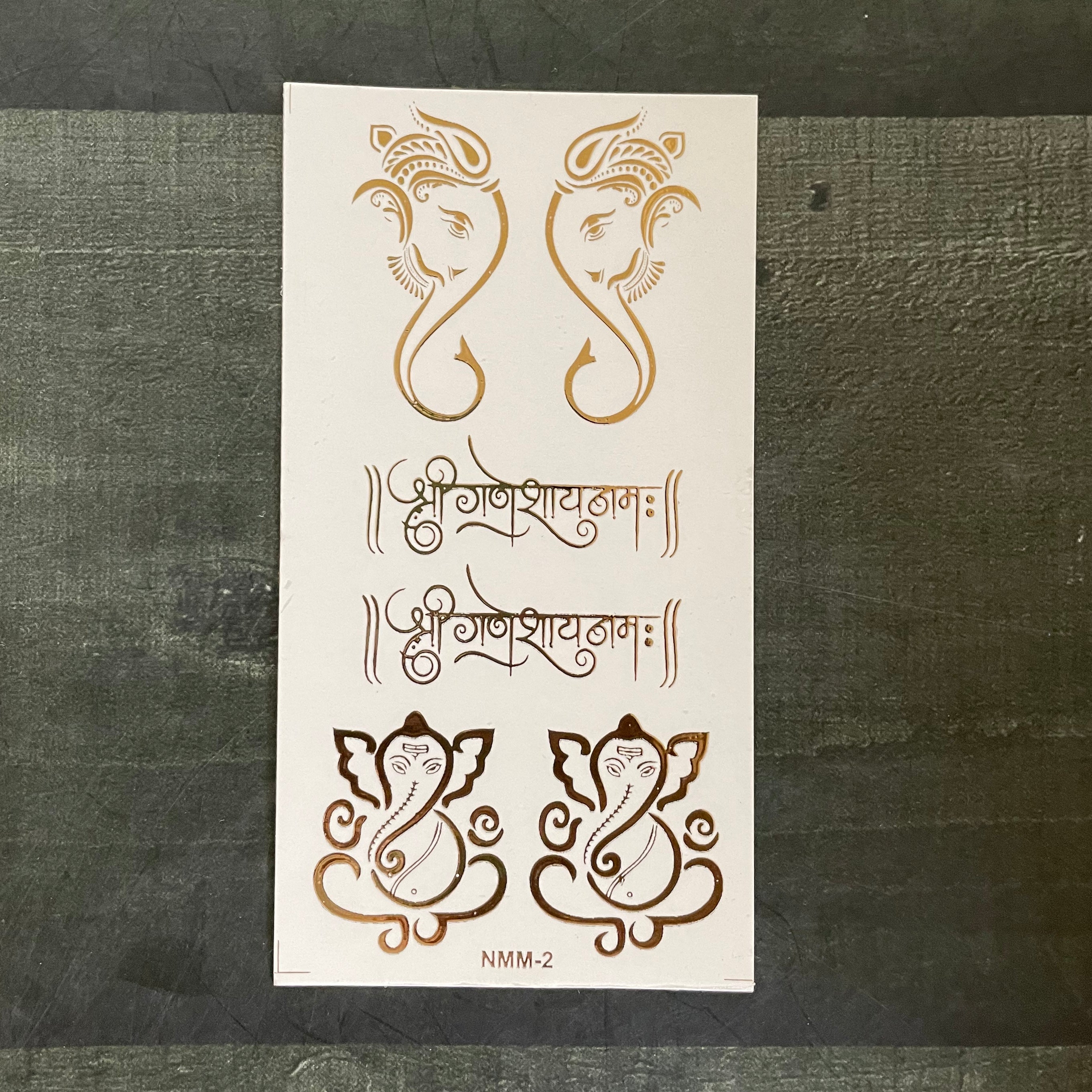 Ganeshji embossed sticker 47 image 0
