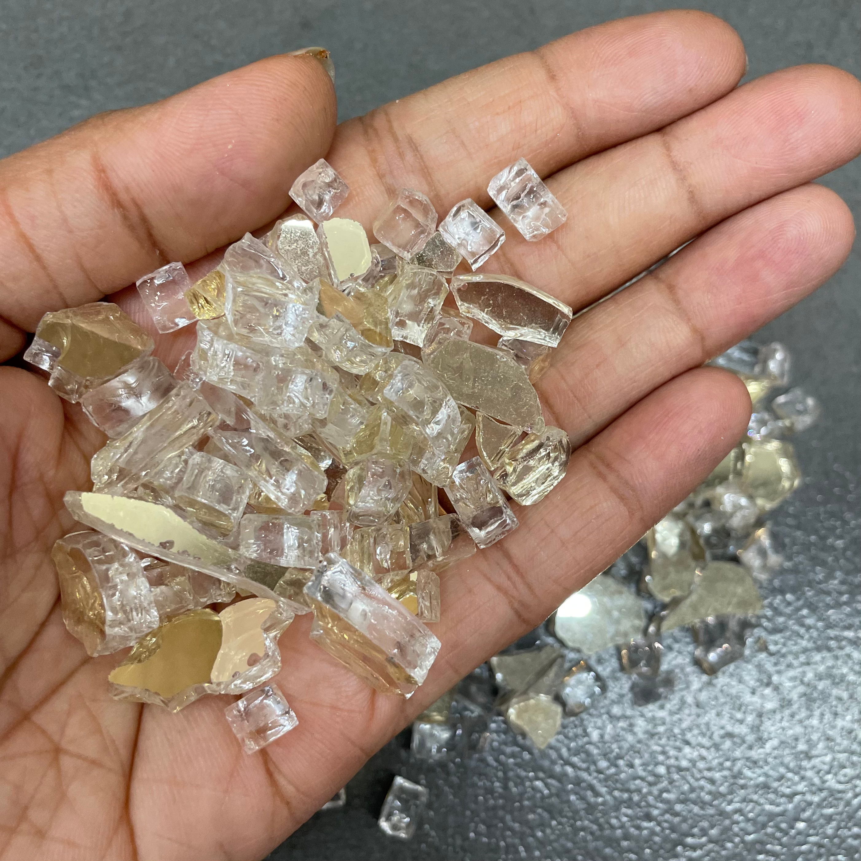 Golden Firepit Glass Stone 2 image 0