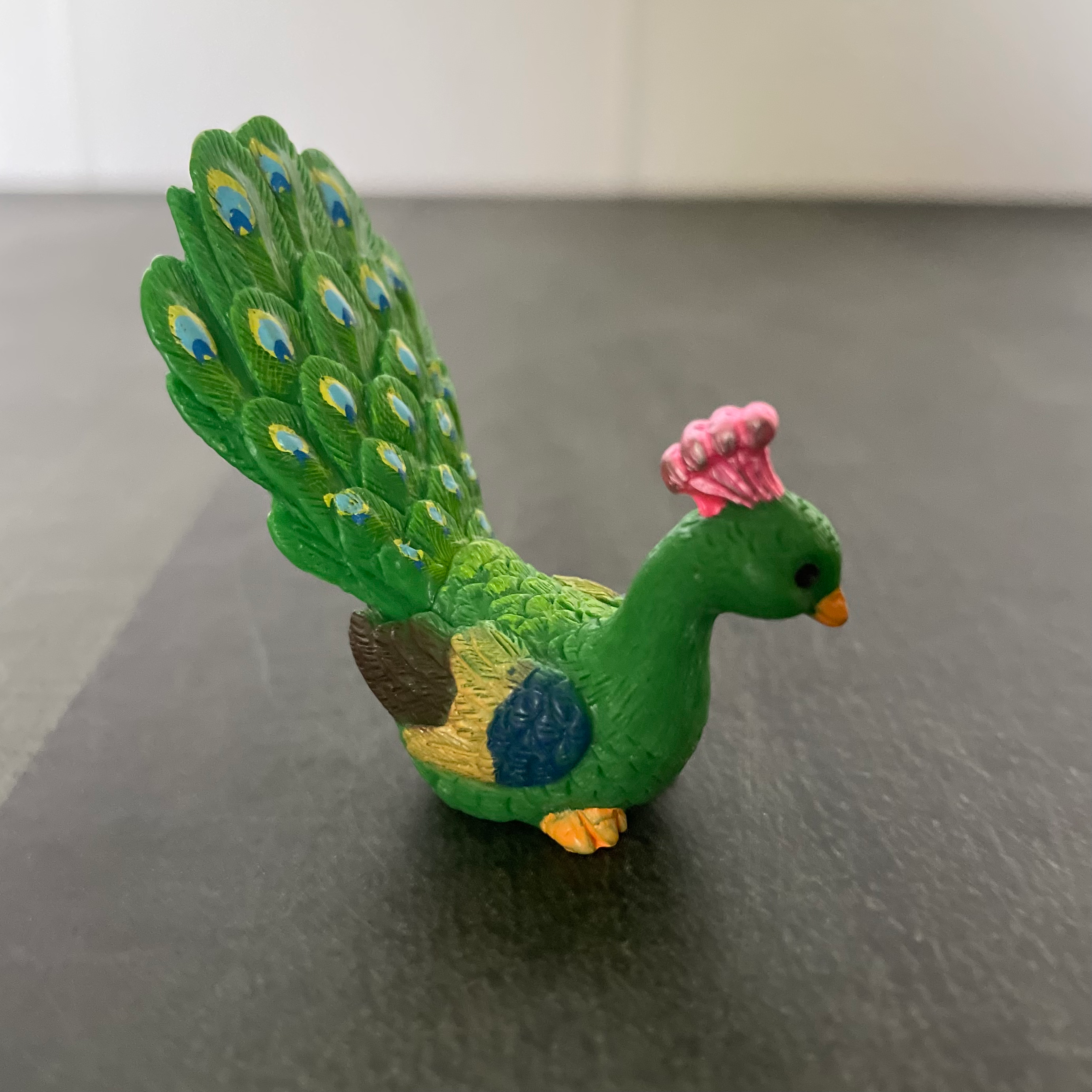 Green Peacock With Open Wings Miniature 226 image 0