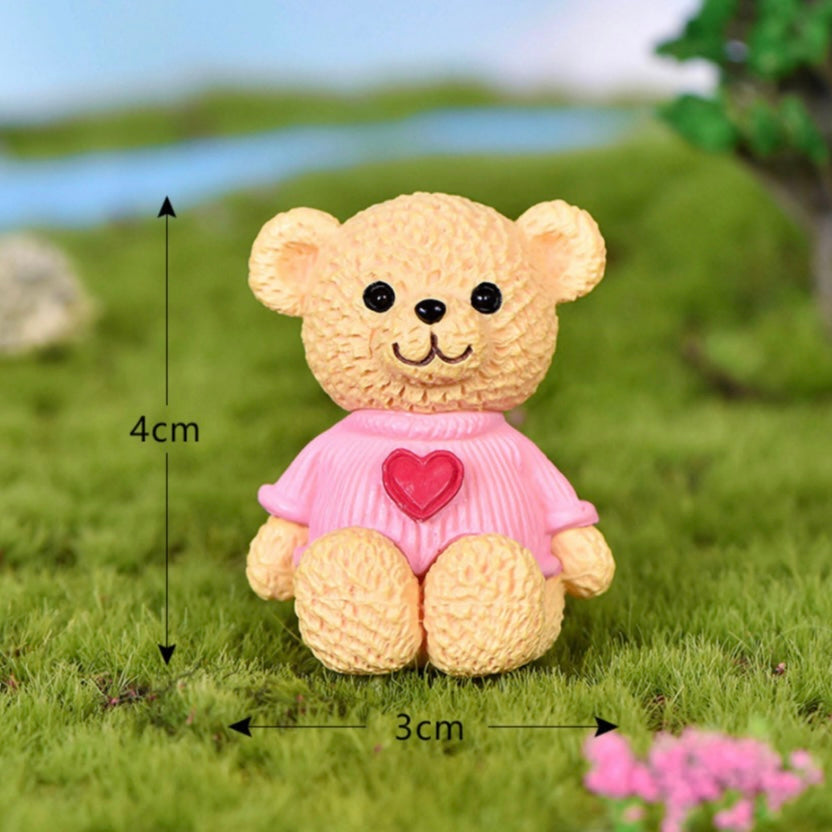 Cream teddy bear with pink t-shirt miniature 23 image 0