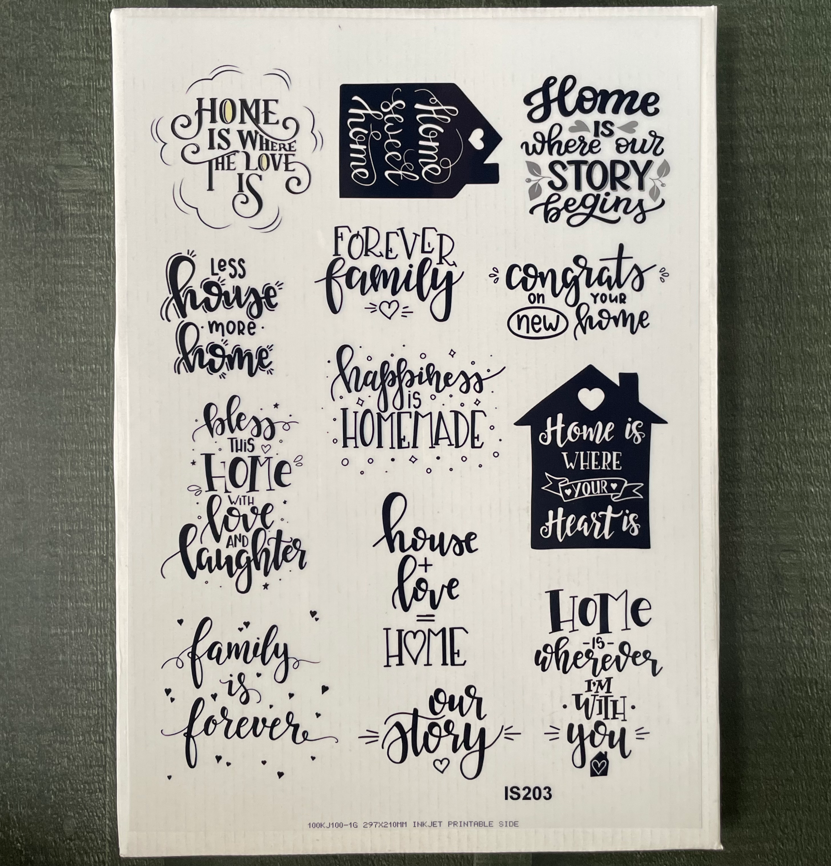 Home Design Insert Sheet/ Trasparent Sheet image 0