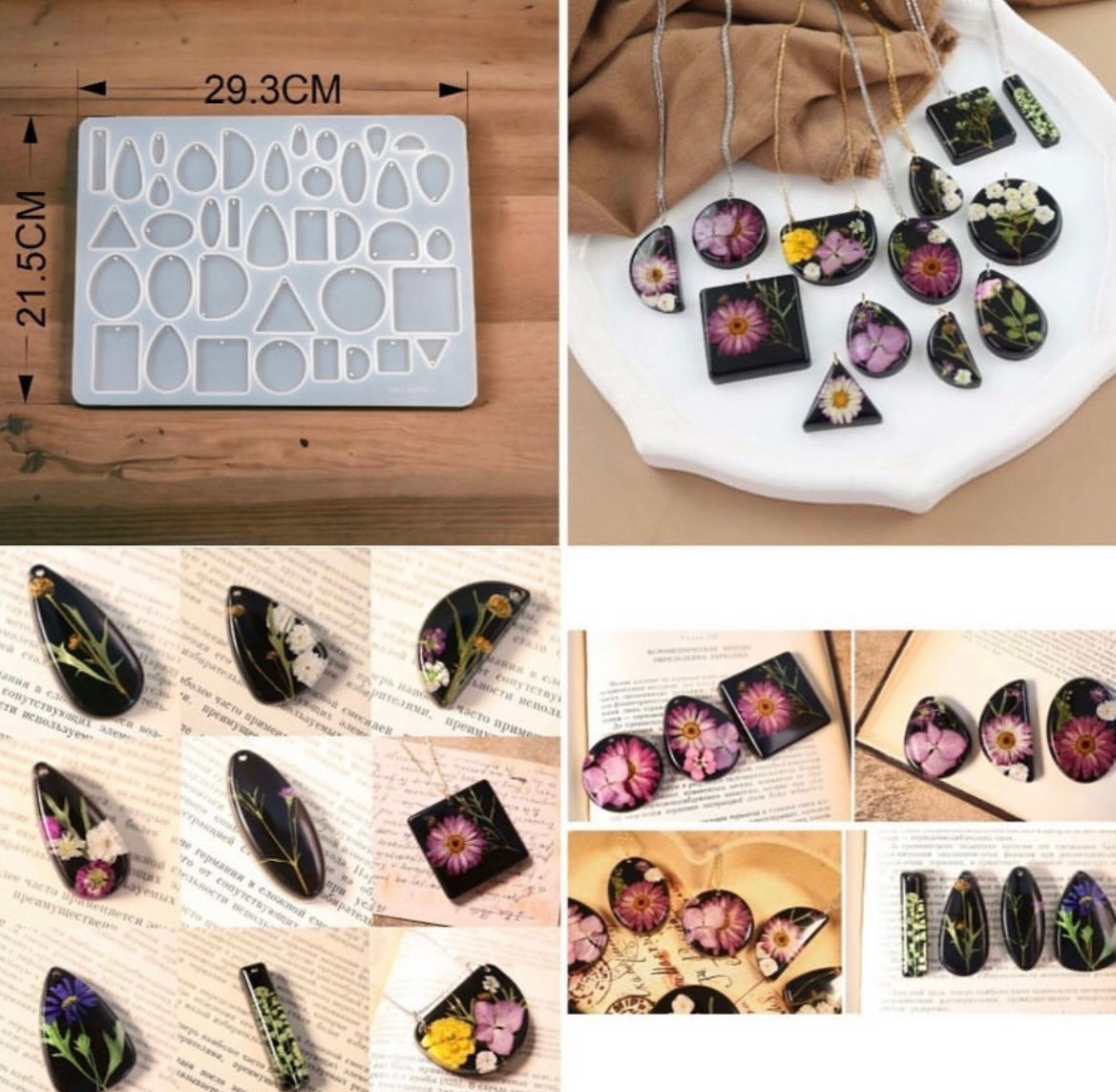 38 cavity keychain and jewellery mould image 1