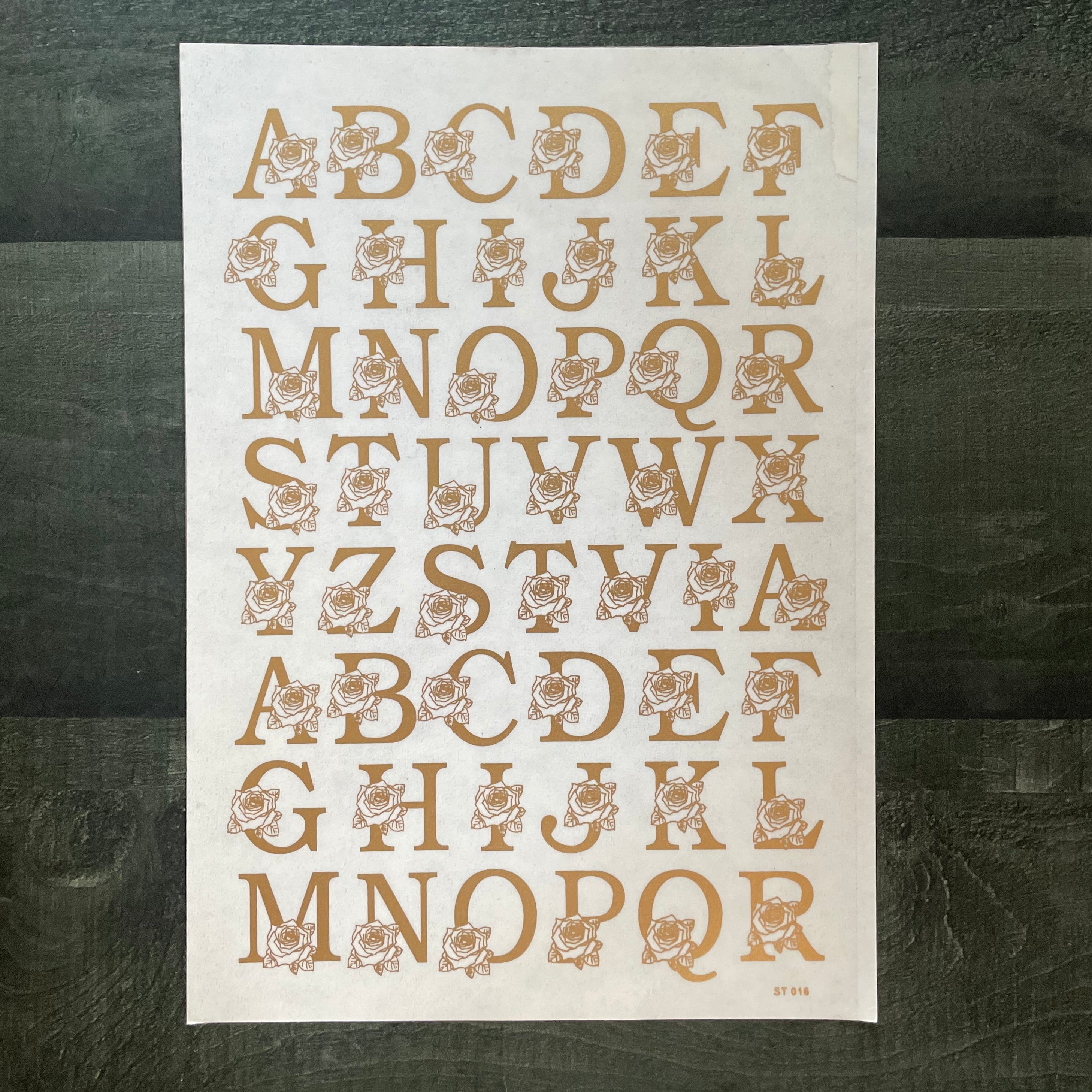 Alphabet embossed sticker 5 image 0