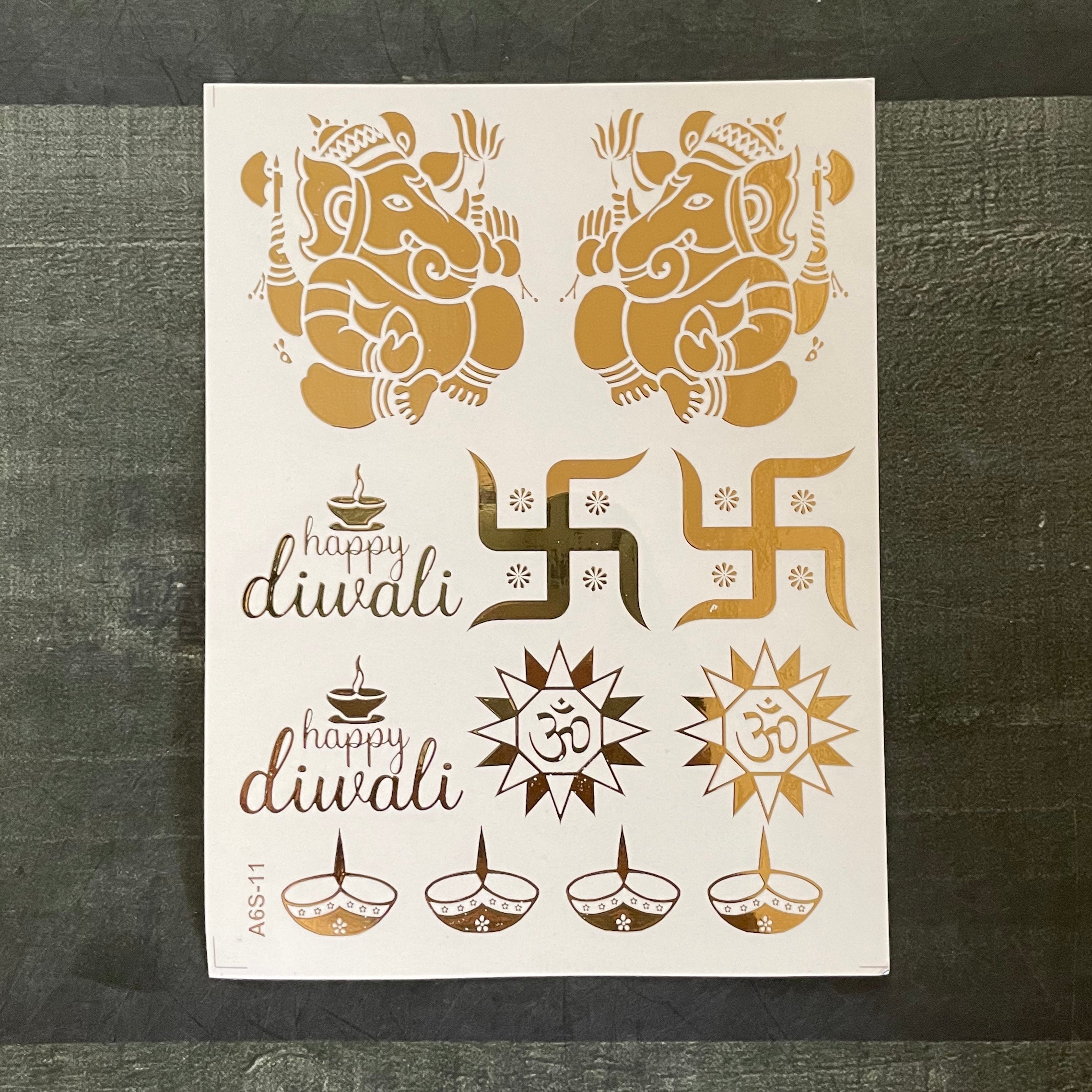 Diwali embossed sticker 41 image 0