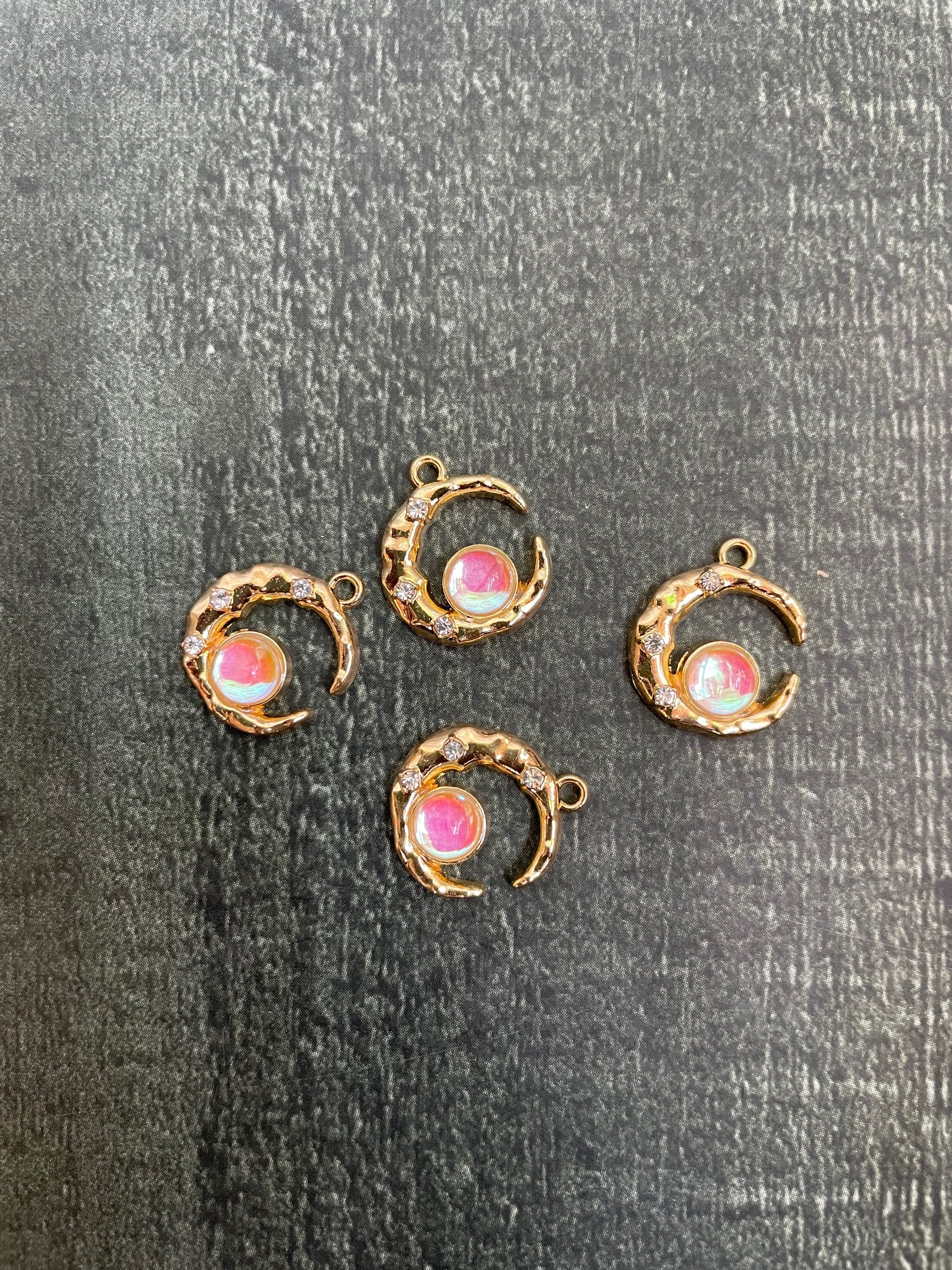 Crystal sun and moon charm 13 image 0