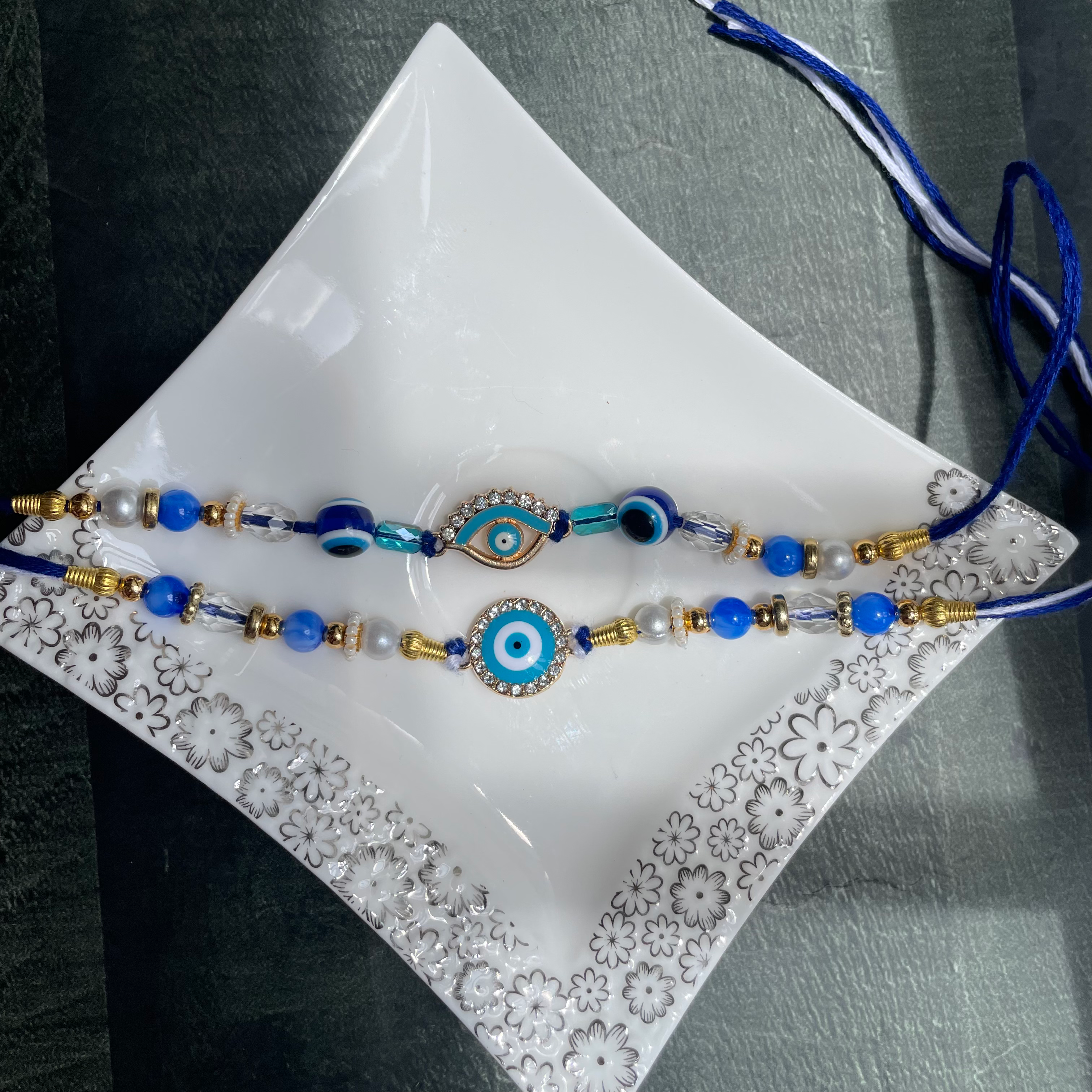 Evil Eye Bhaiya & Bhai Couple Rakhi 28 set of 6 image 0