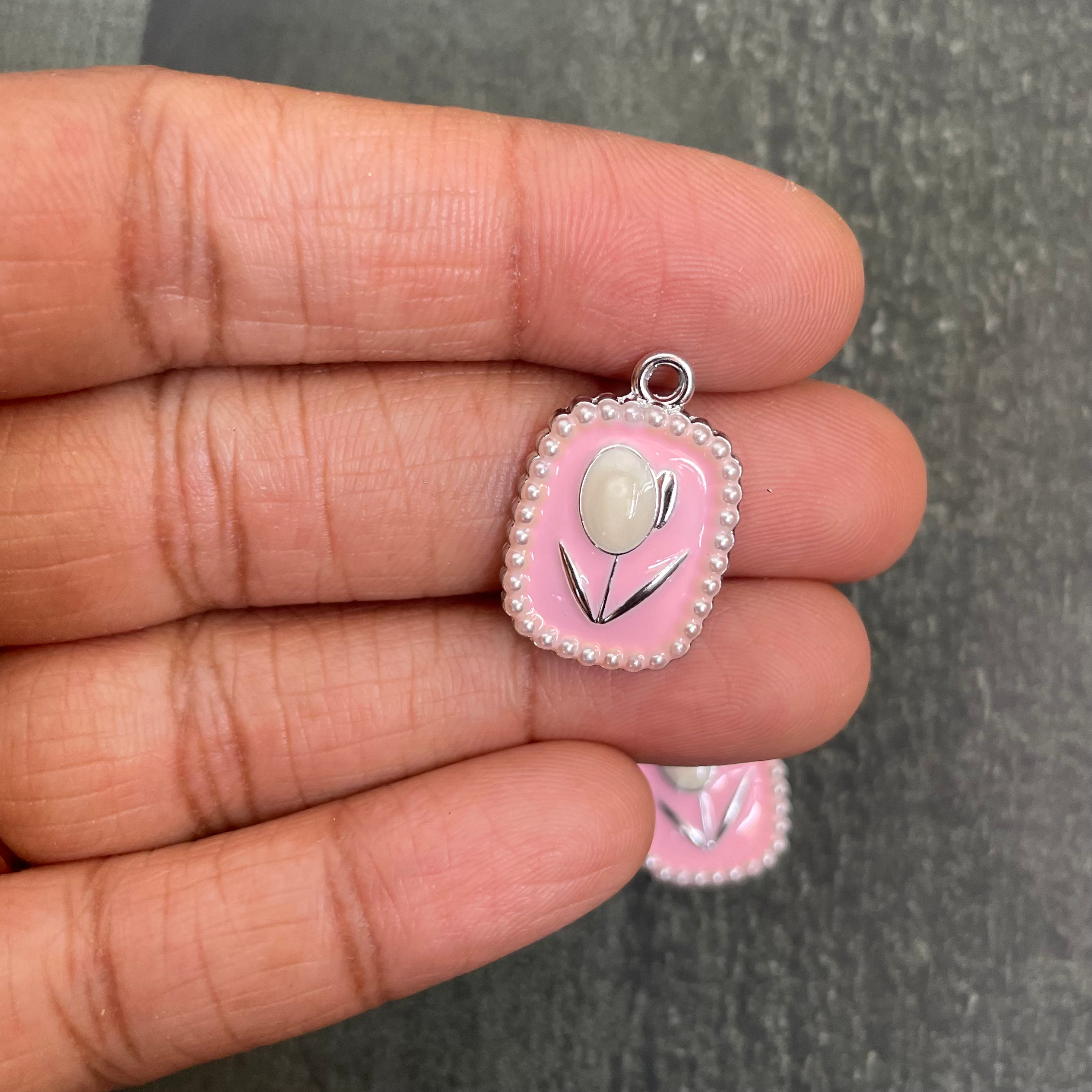 Tulip flower charm 6 image 1
