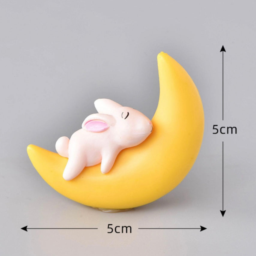Rabbit slepping on moon miniature 53 image 0