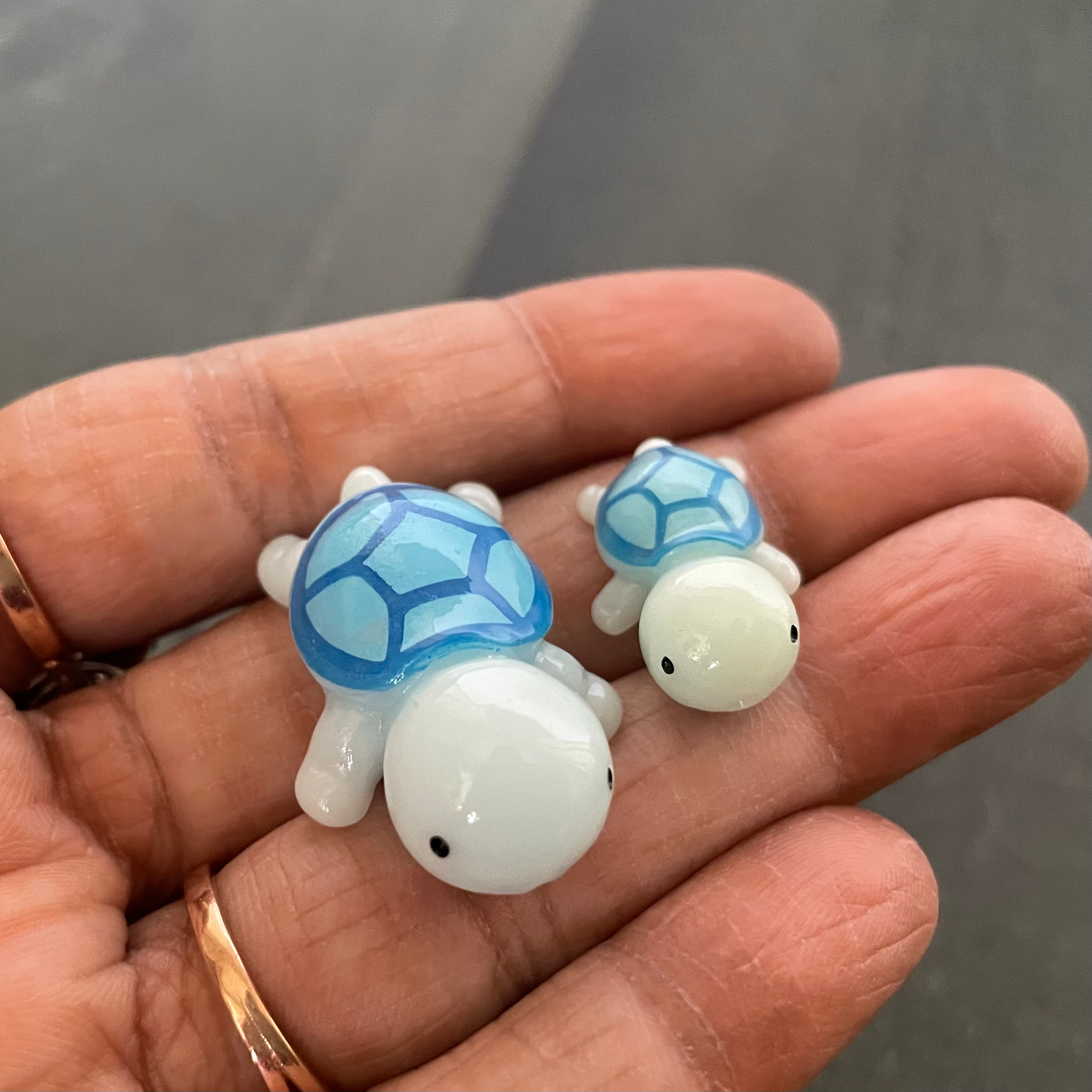 Blue Small & Big Tortoise Miniature 176 image 1