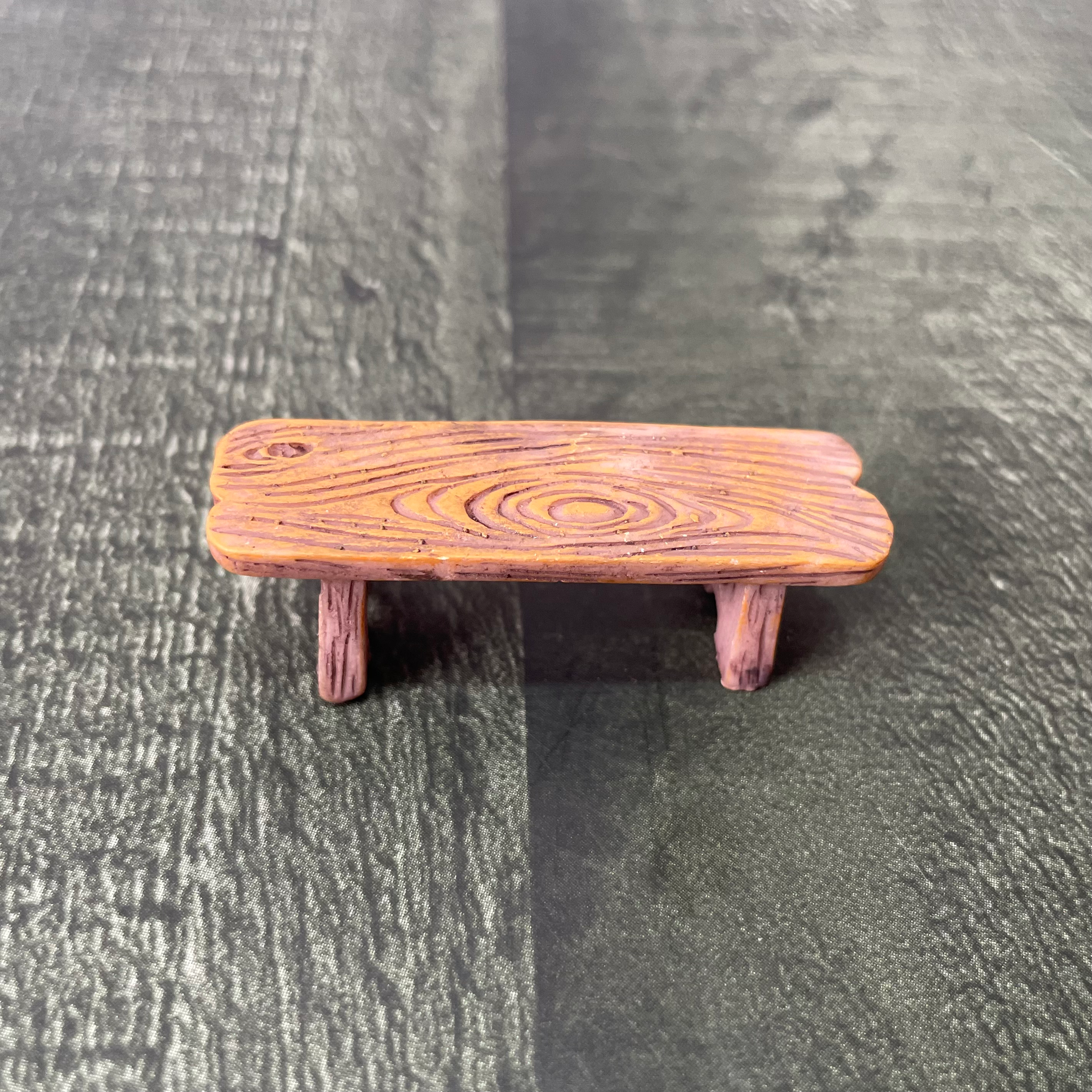 Micro Wooden Bench Miniature 173 image 0