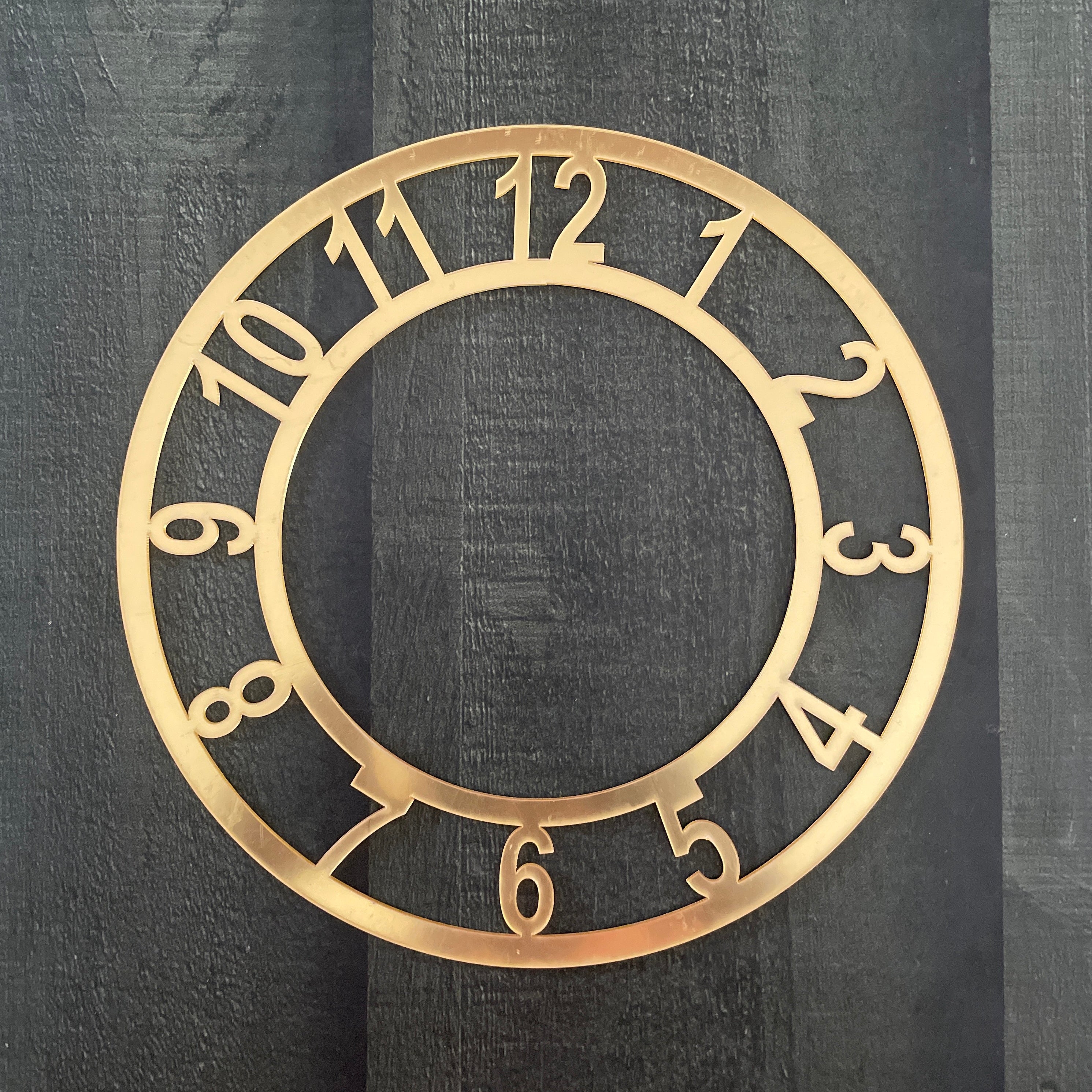 8" Numeric Acrylic Clock Ring image 0