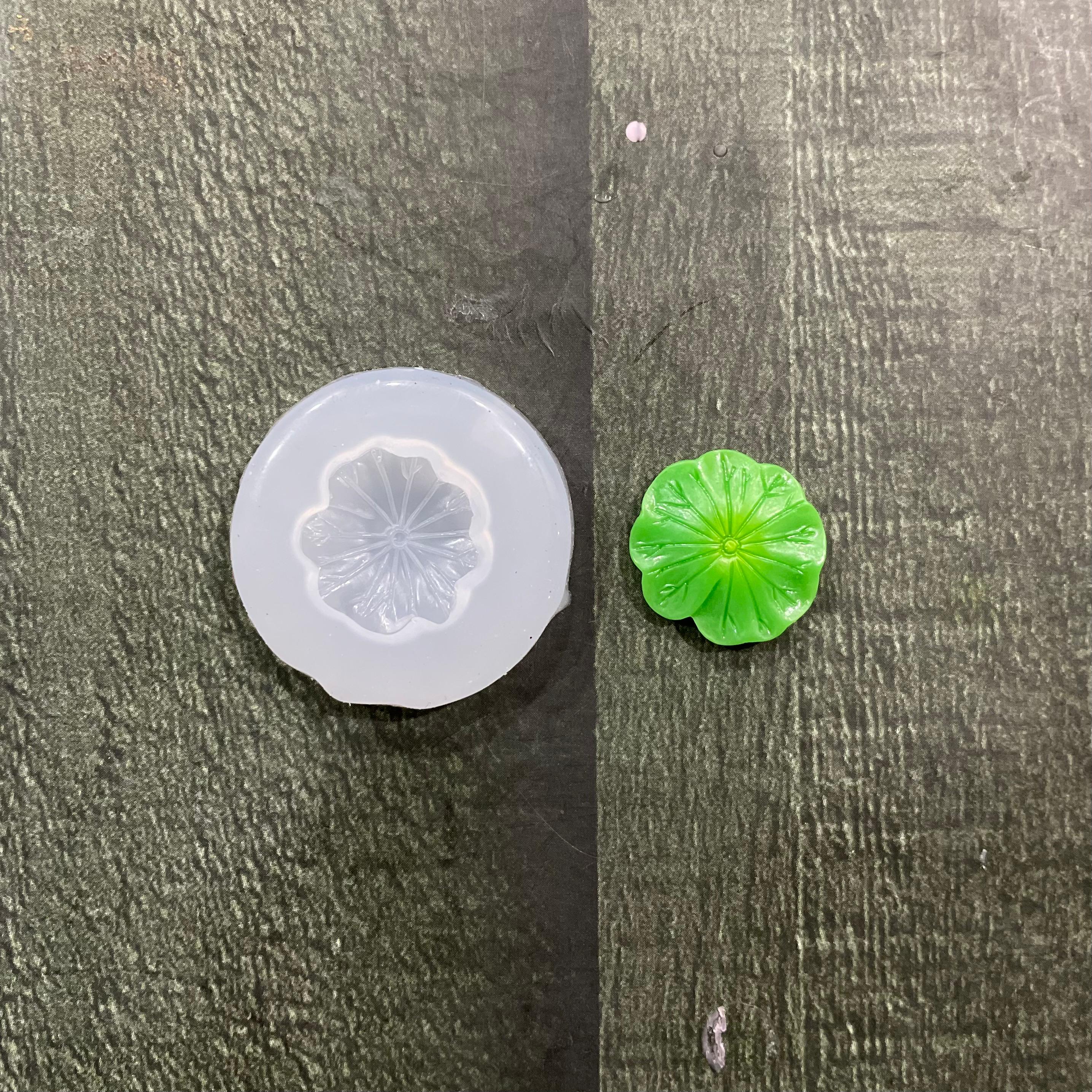 Small Lotus Leaf Candle Mould image 0