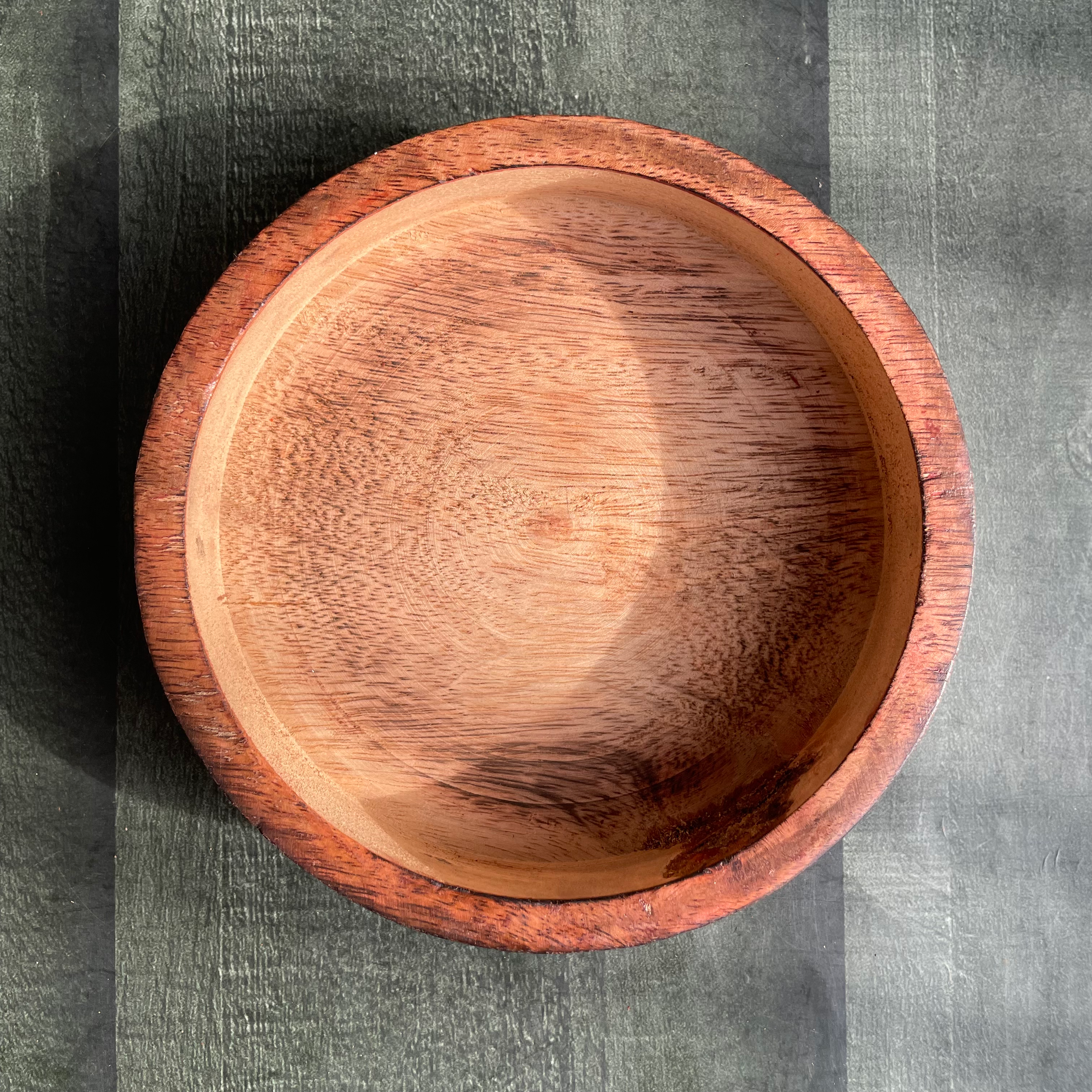 Wooden Candle Round Bowl 6” image 0