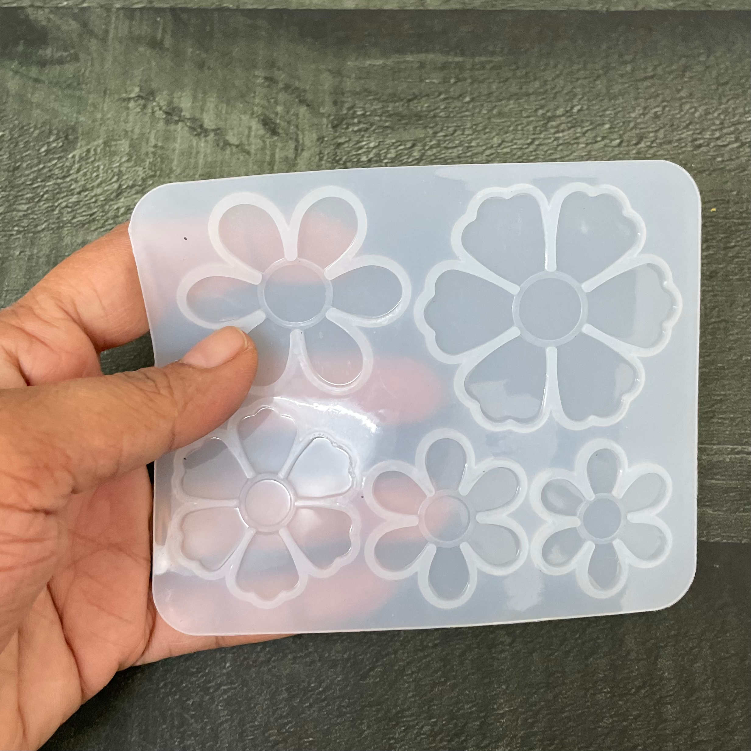 5 cavity flower mould image 1