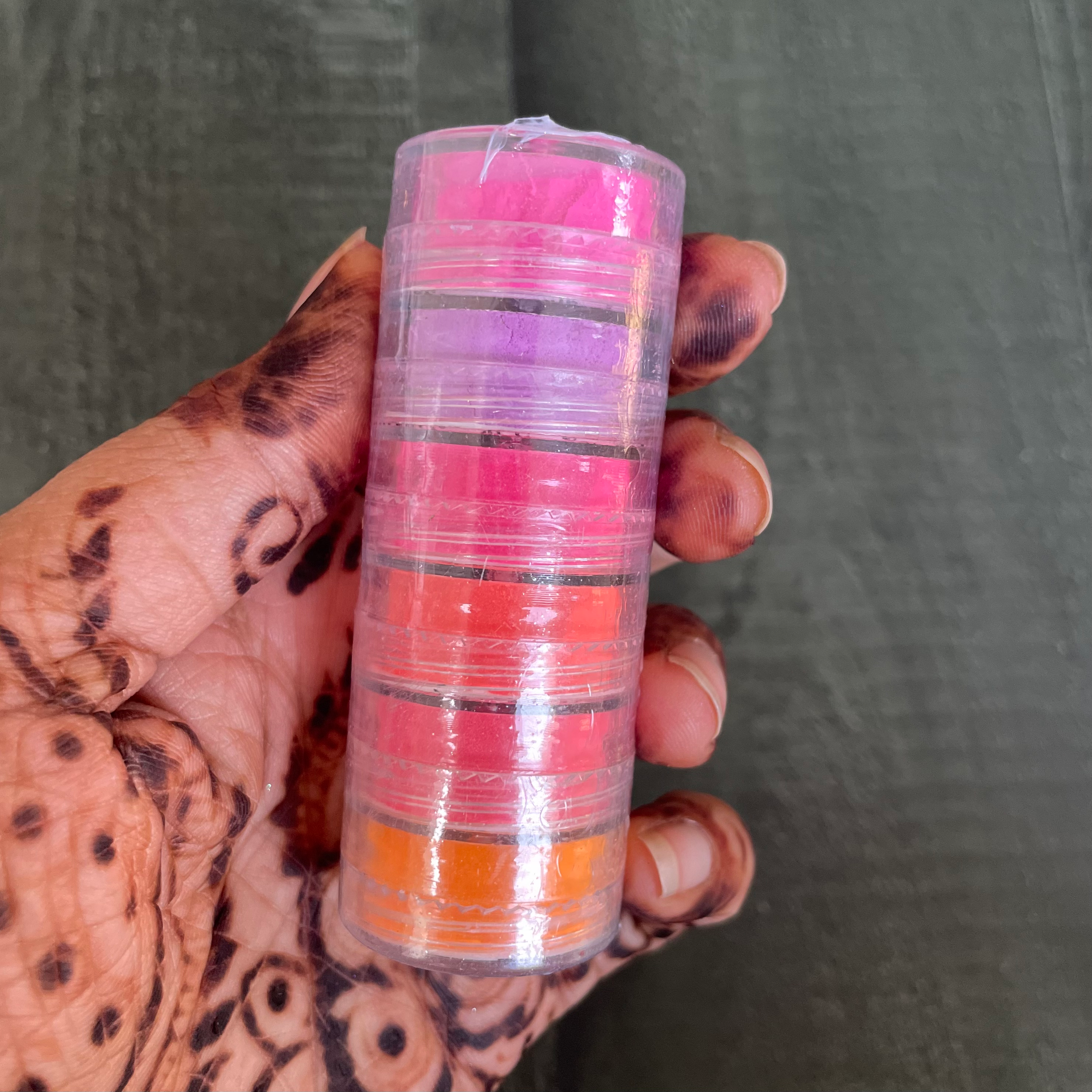 6 in 1 glow in dark mica powder set B image 1