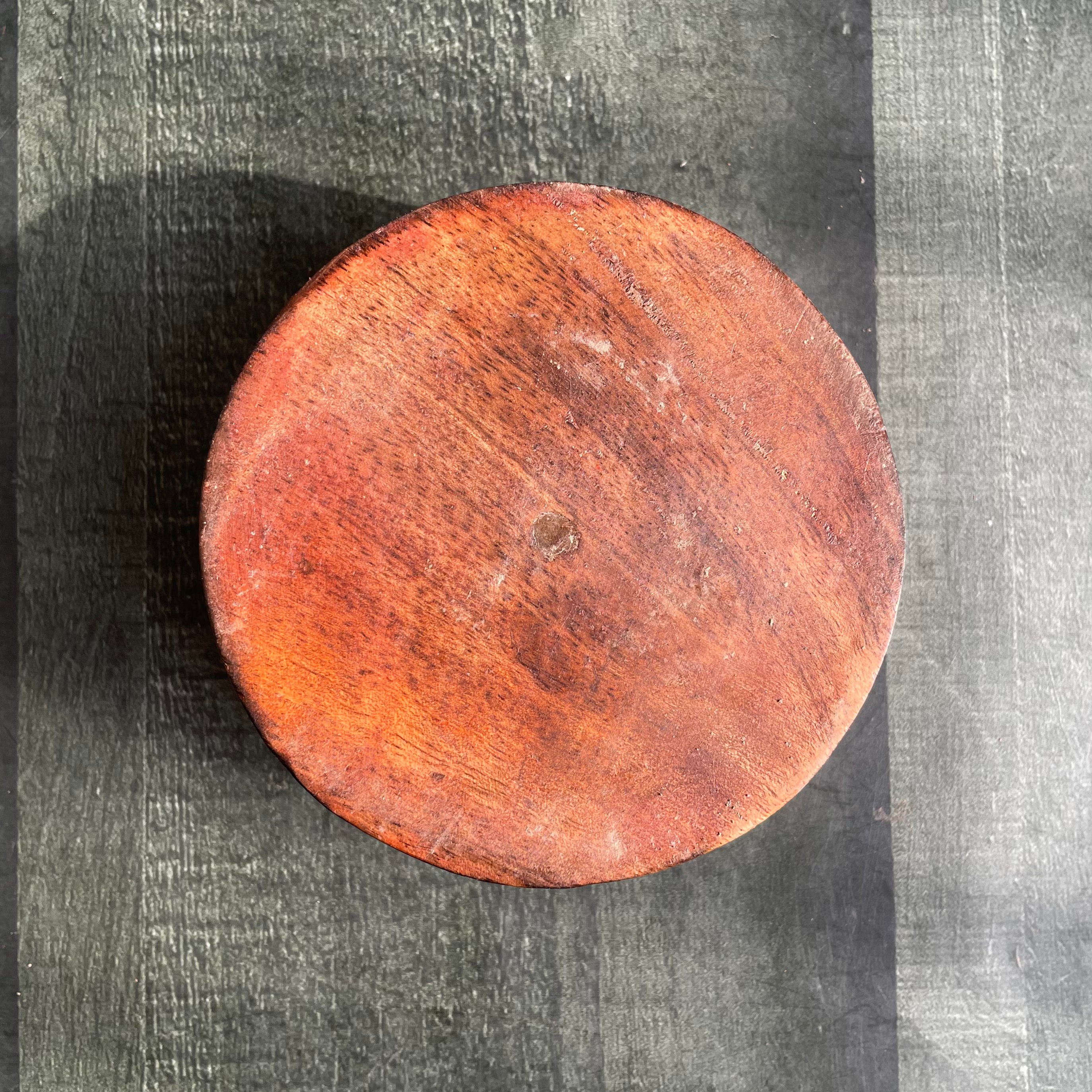Wooden Candle Round Bowl 4” image 1