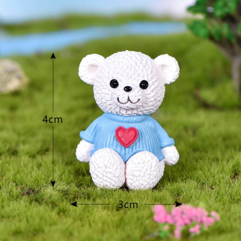 White teddy bear with blue t-shirt miniature 22 image 0