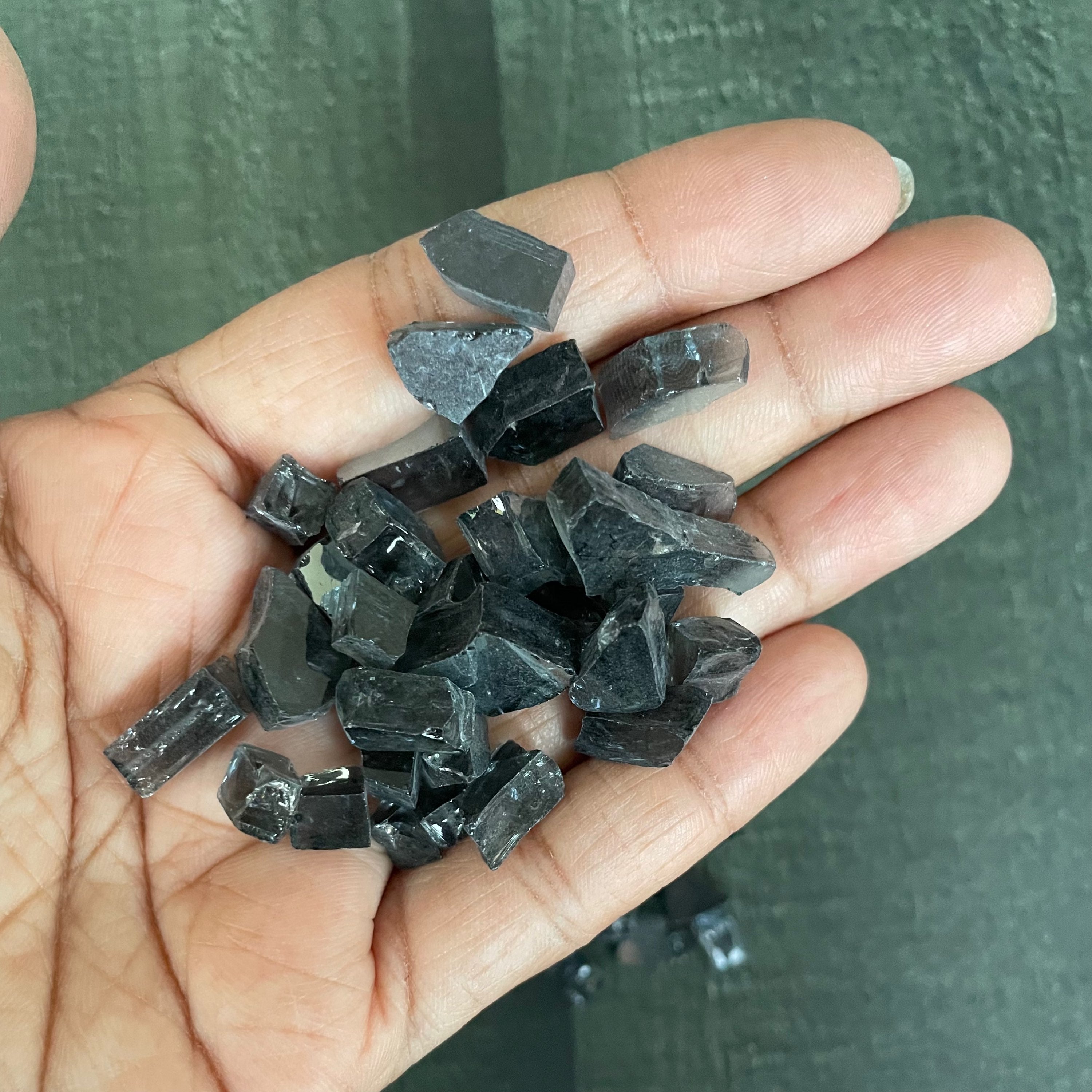 Black Firepit Glass Stone 10 image 0