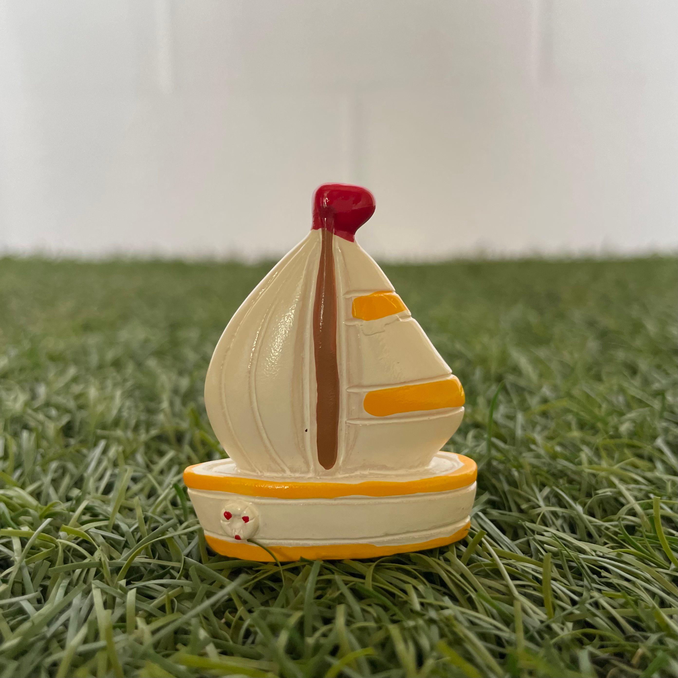 Yellow Sail Boat Miniature 90 image 0