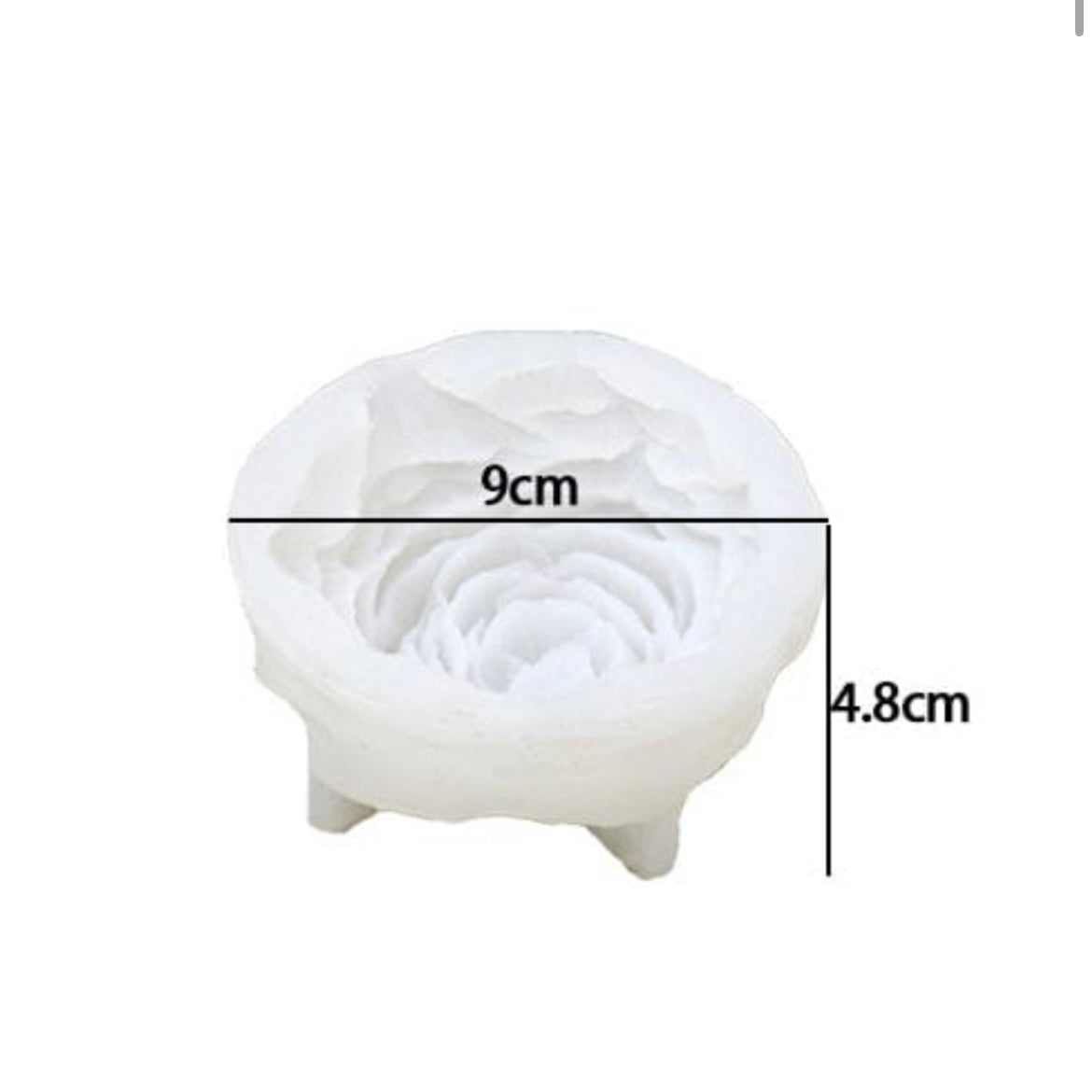 3d Peony Flower Candle Mould image 1