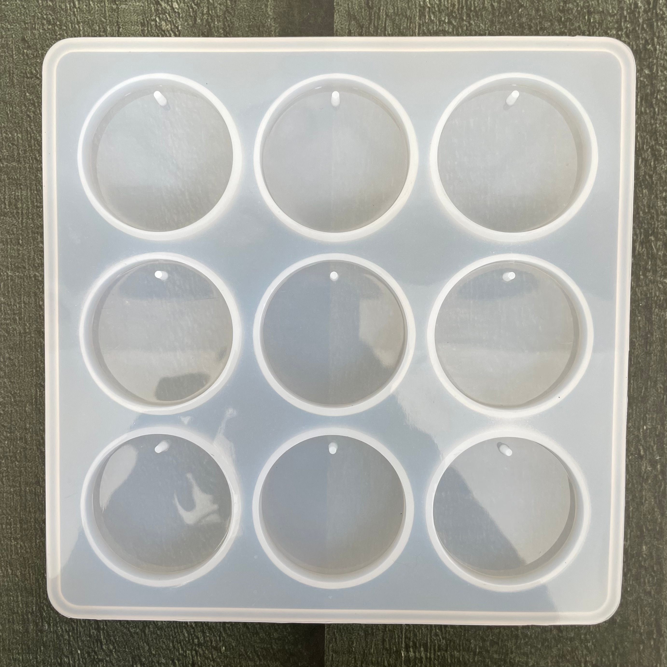 9 in 1 round keychain mould image 0
