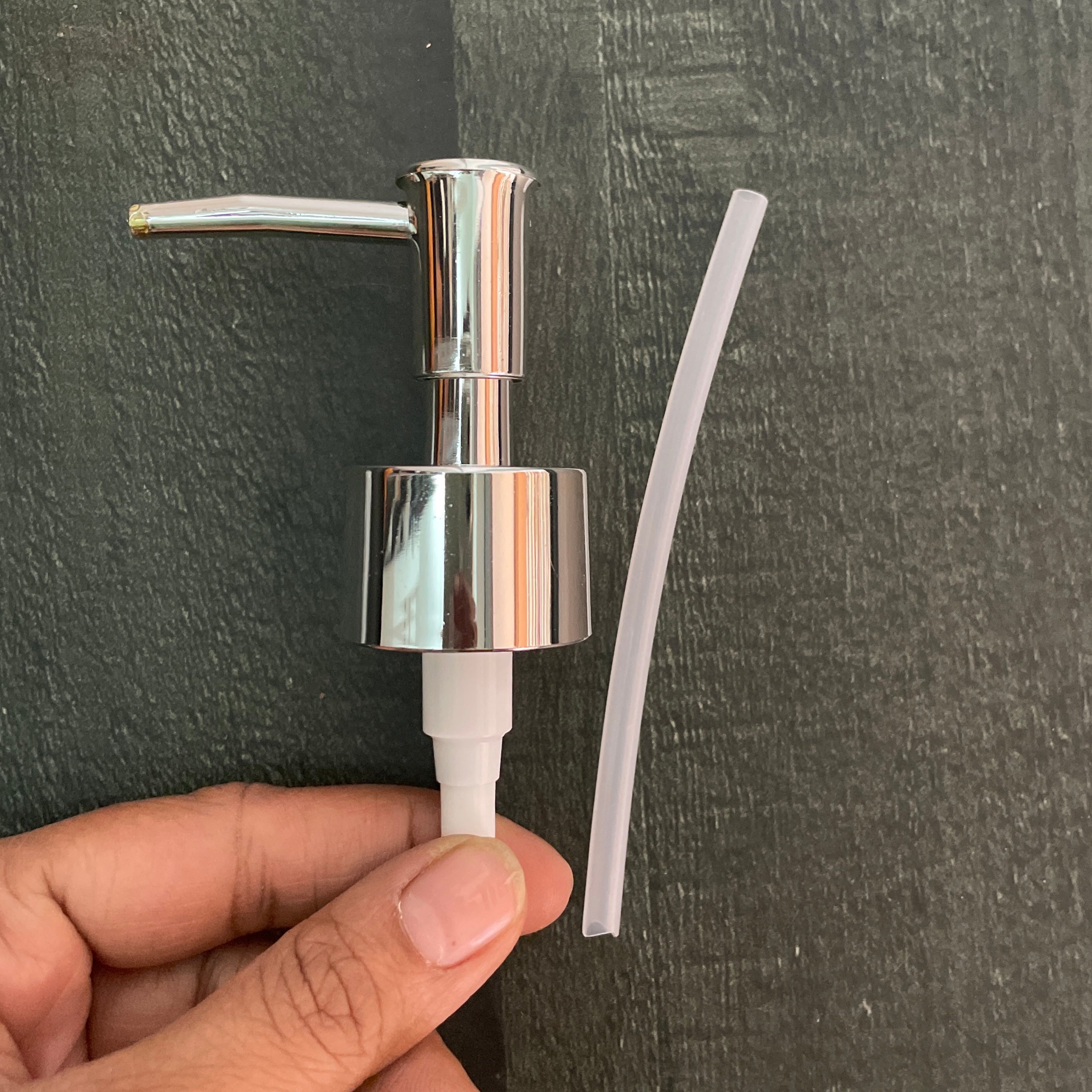 Soap Dispenser Pump Silver image 0